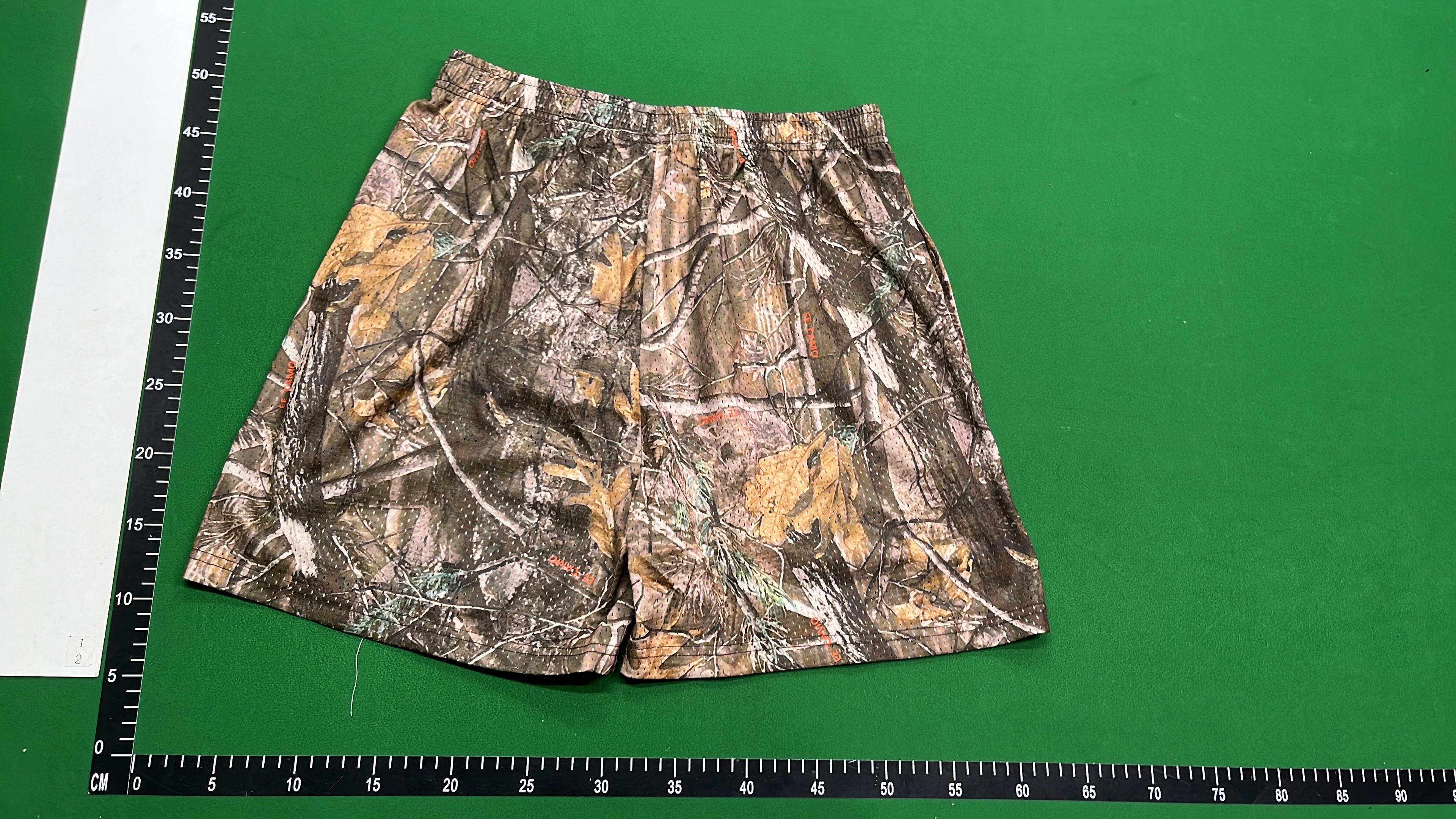 Camo Shorts with Yellow Logo for Outdoor Adventures
