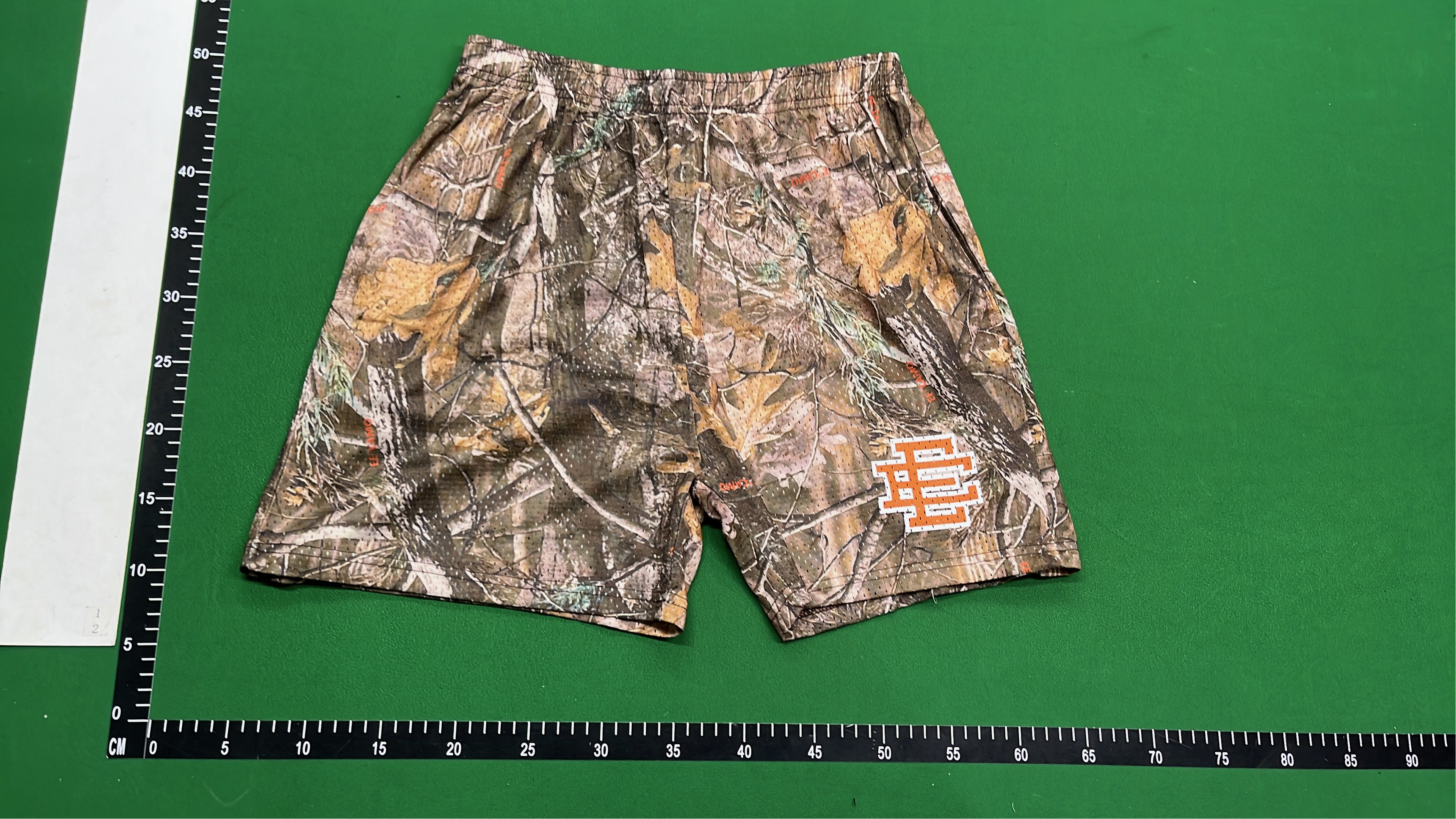 Camo Shorts with Yellow Logo for Outdoor Adventures