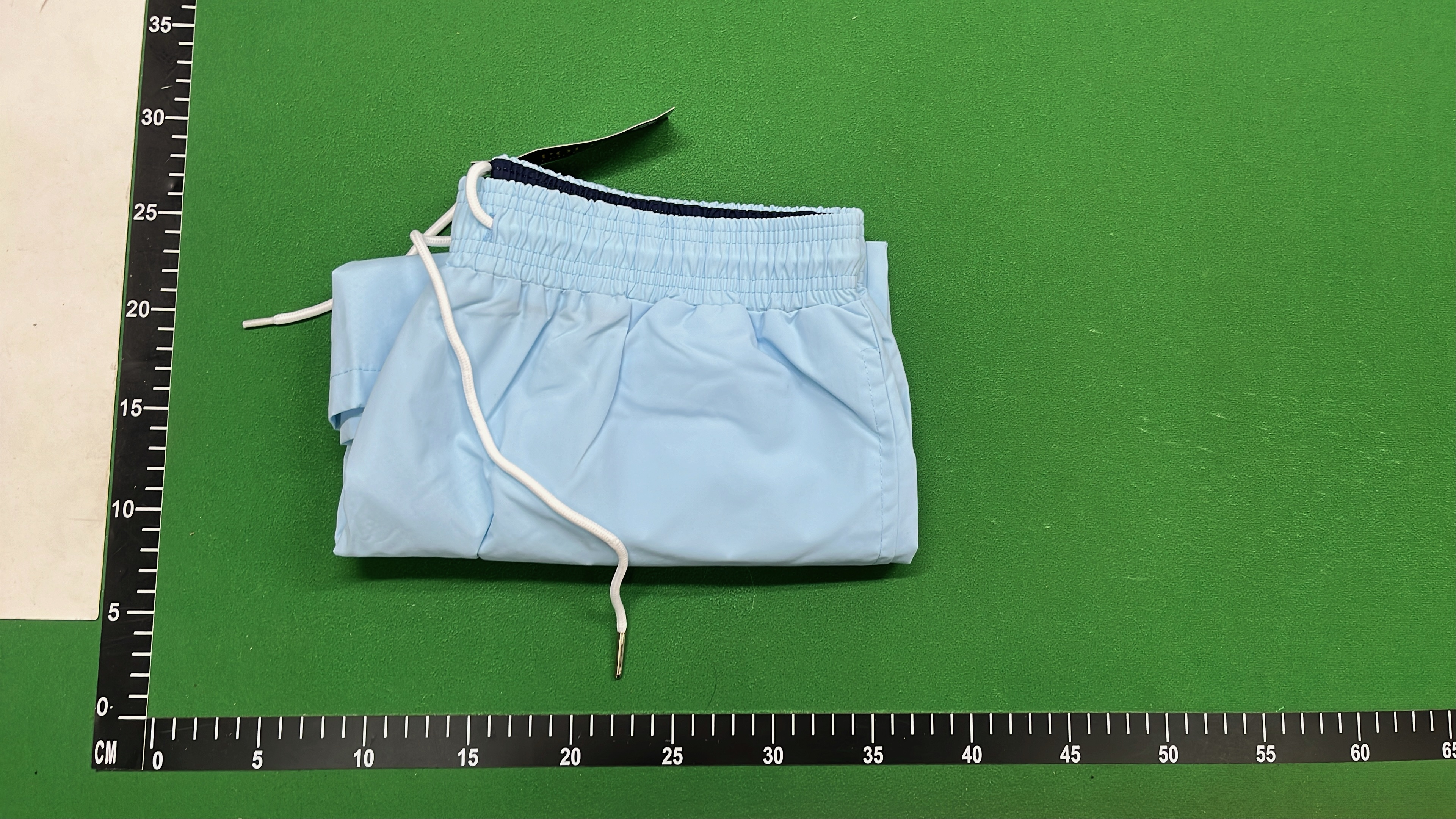Men's Black Swim Shorts with White Drawstring and Logo
