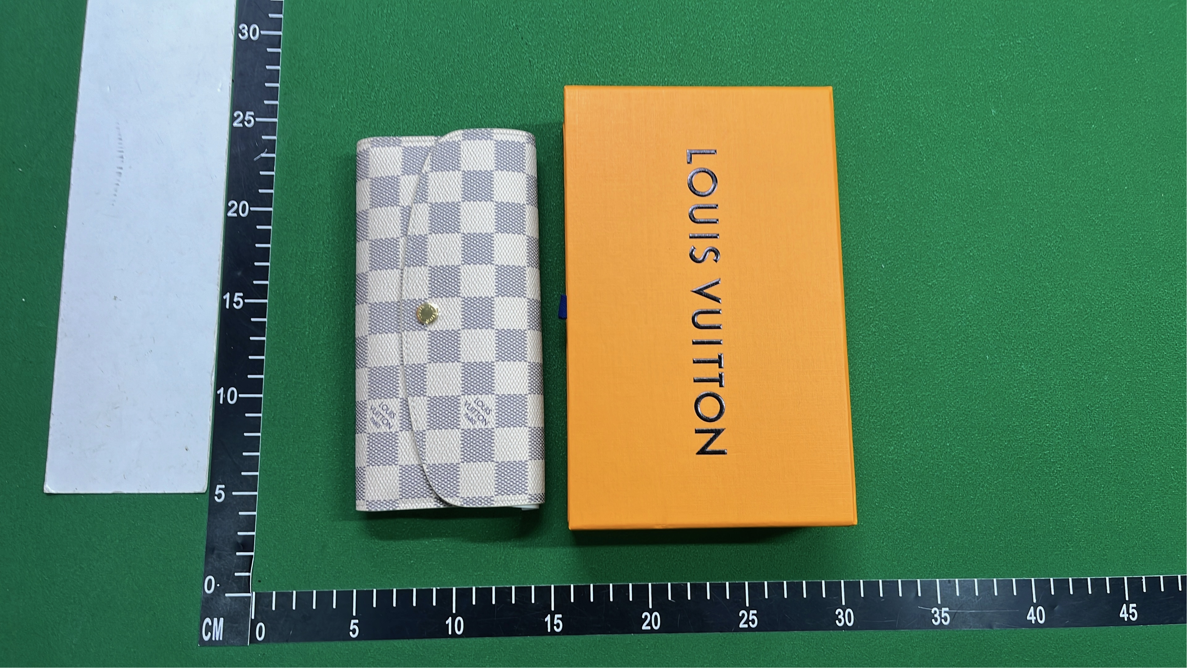 Louis Vuitton Damier Azur Wallet with Monogram Suitcase
