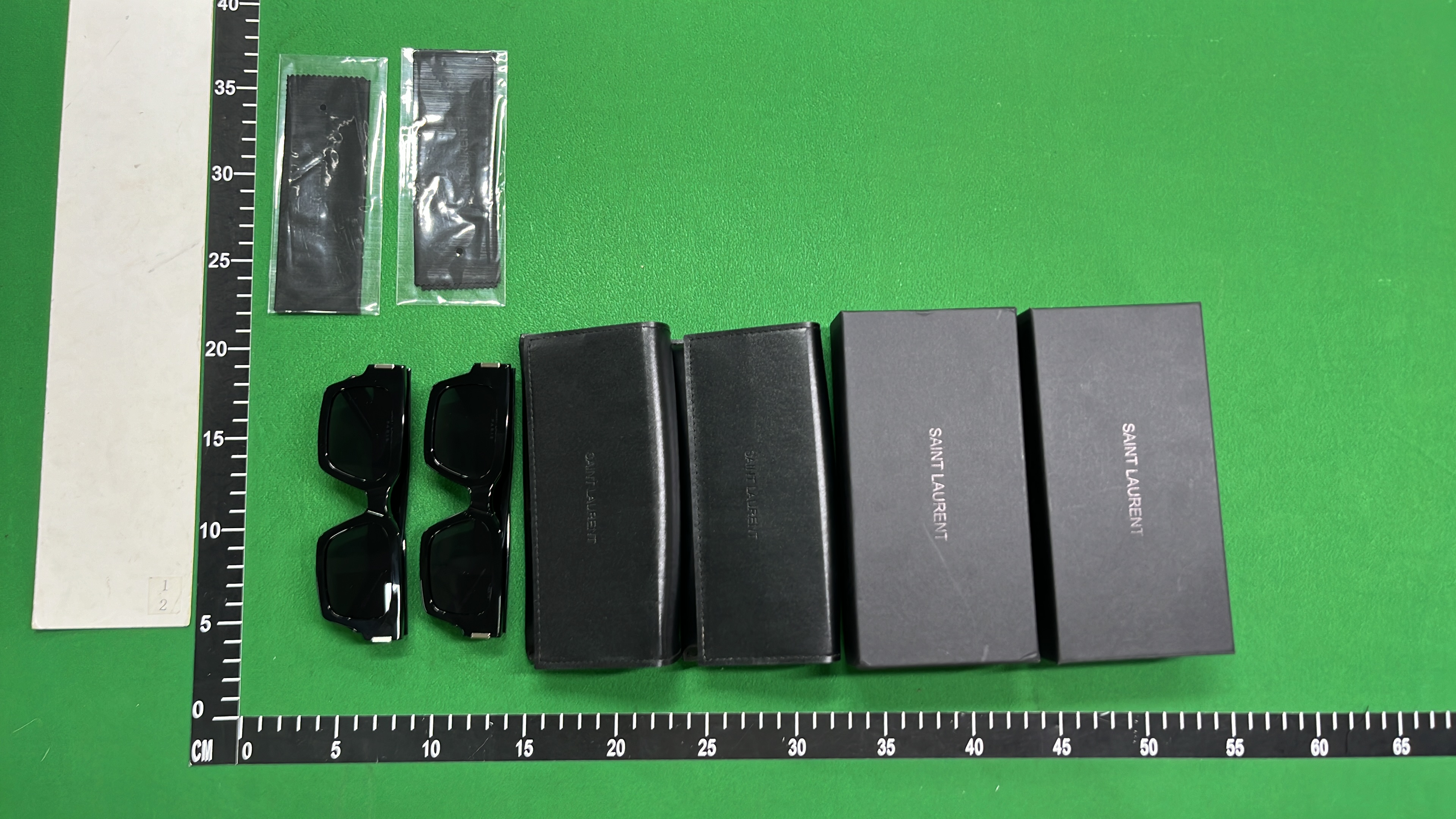 Saint Laurent Square Sunglasses with Original Hardware
