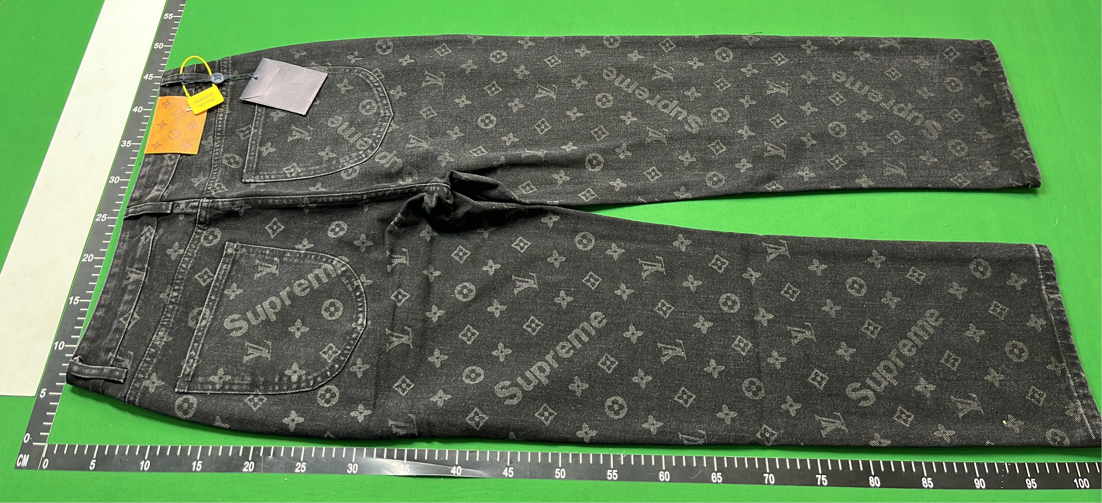 Supreme Louis Vuitton Monogram Denim Jeans