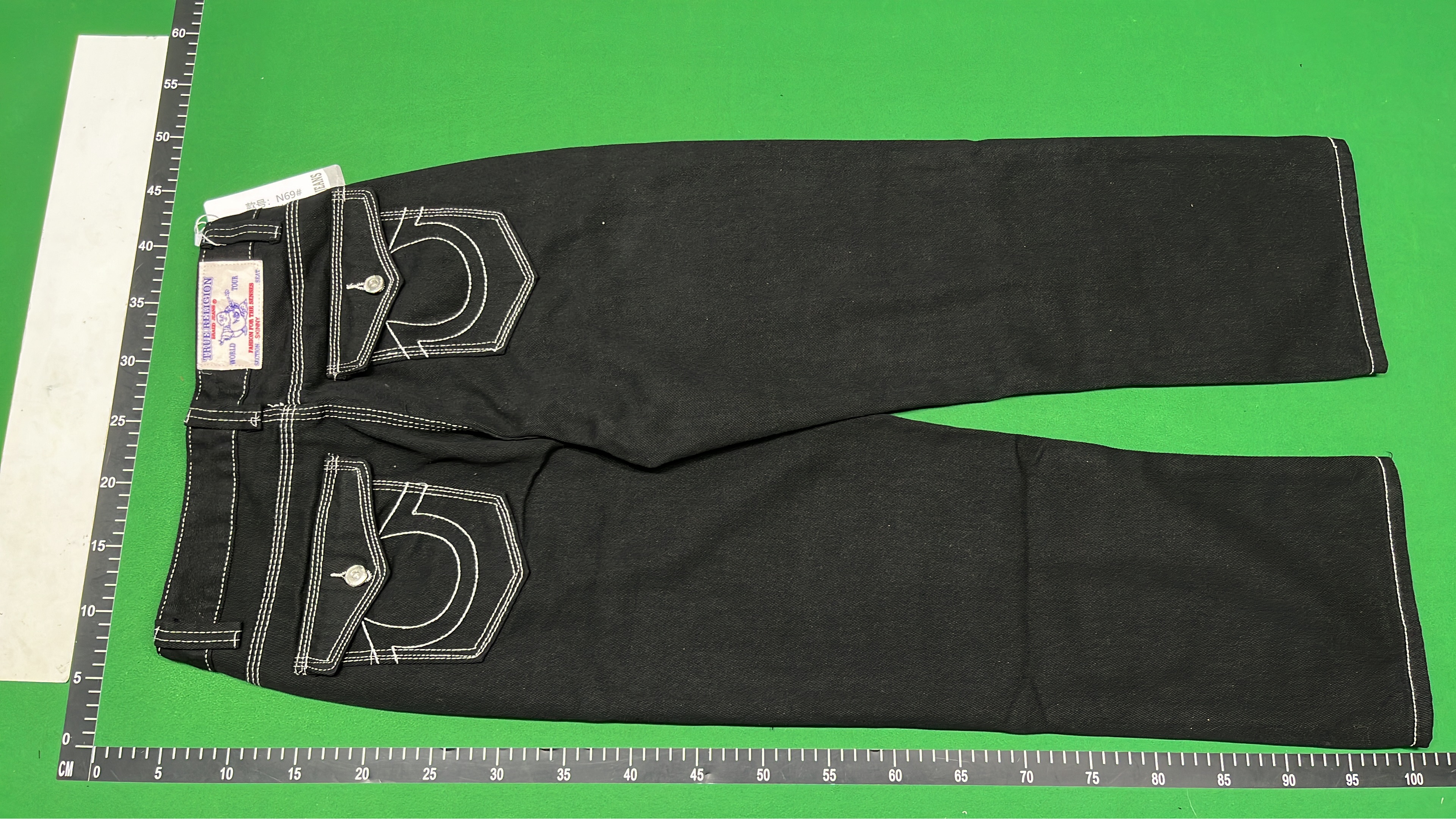 The Reaction Denim Jeans with Contrast Stitching