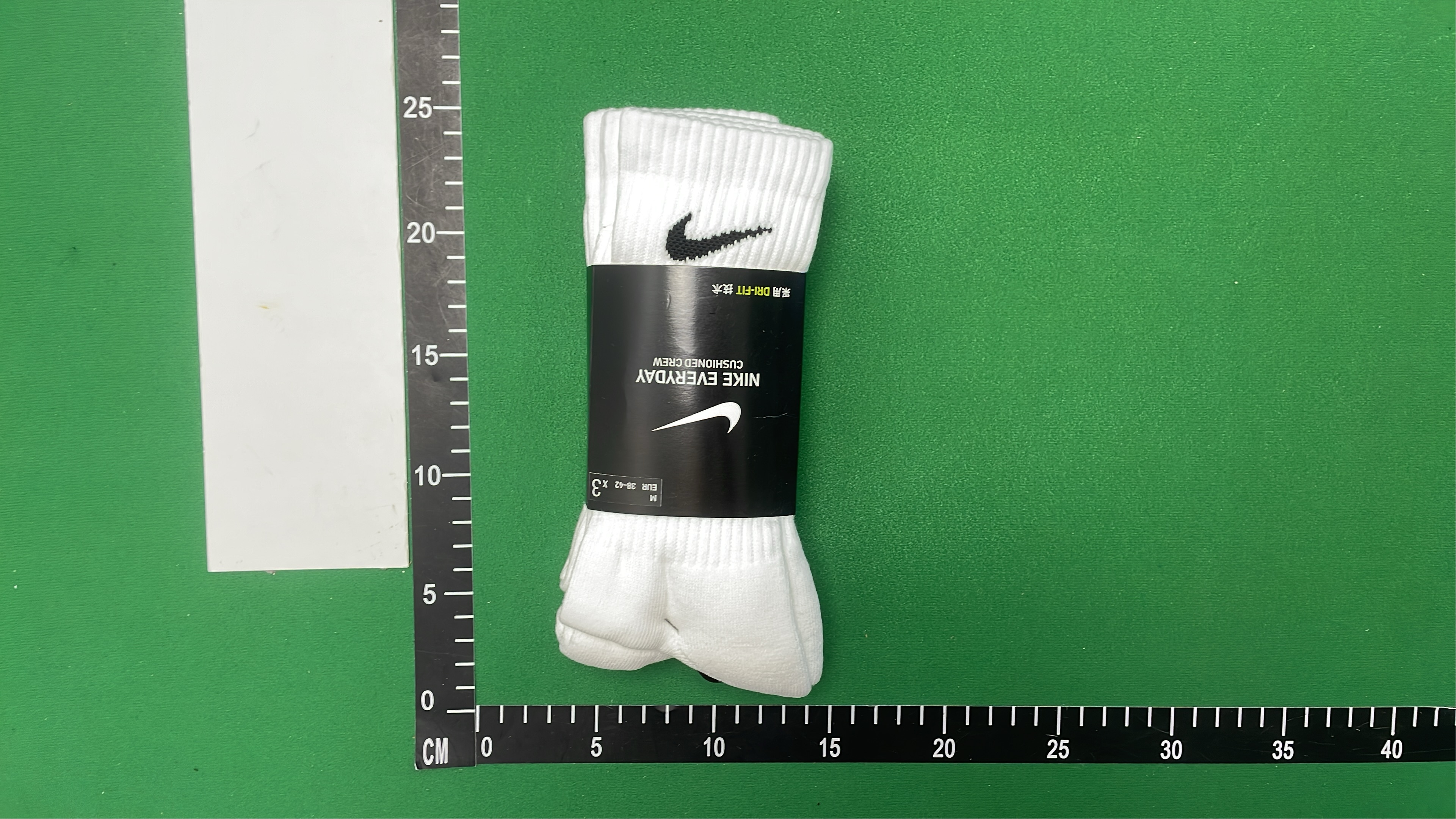 Nike Black Crew Socks with White Logo