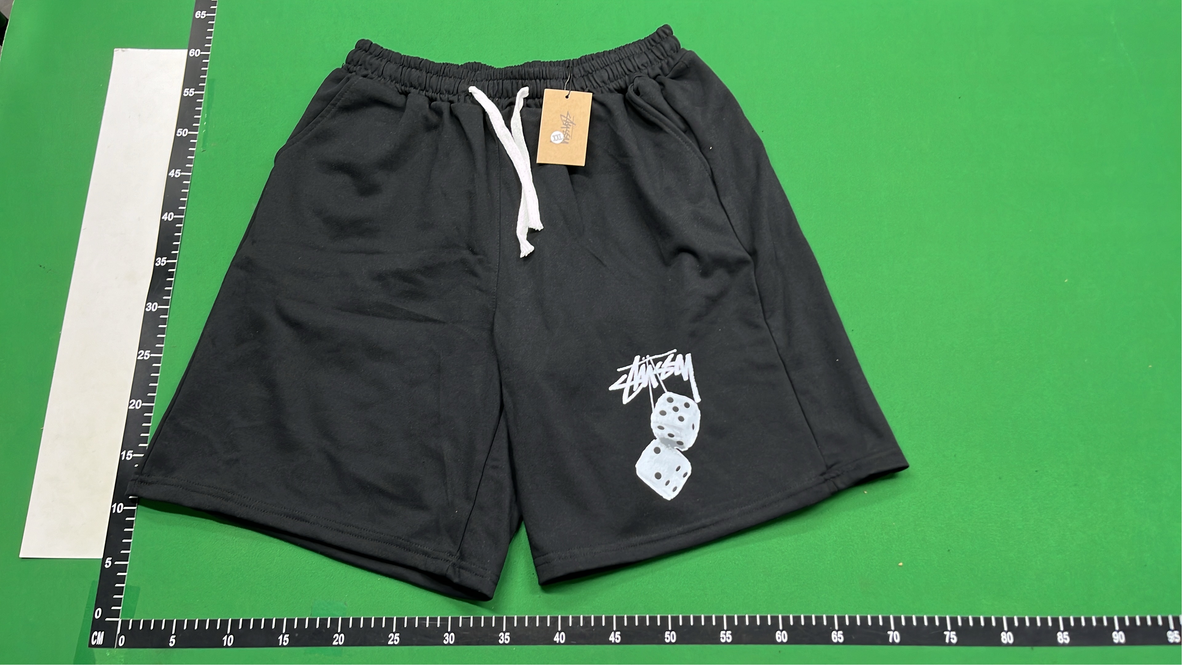 Stussy Dice Logo Black Shorts