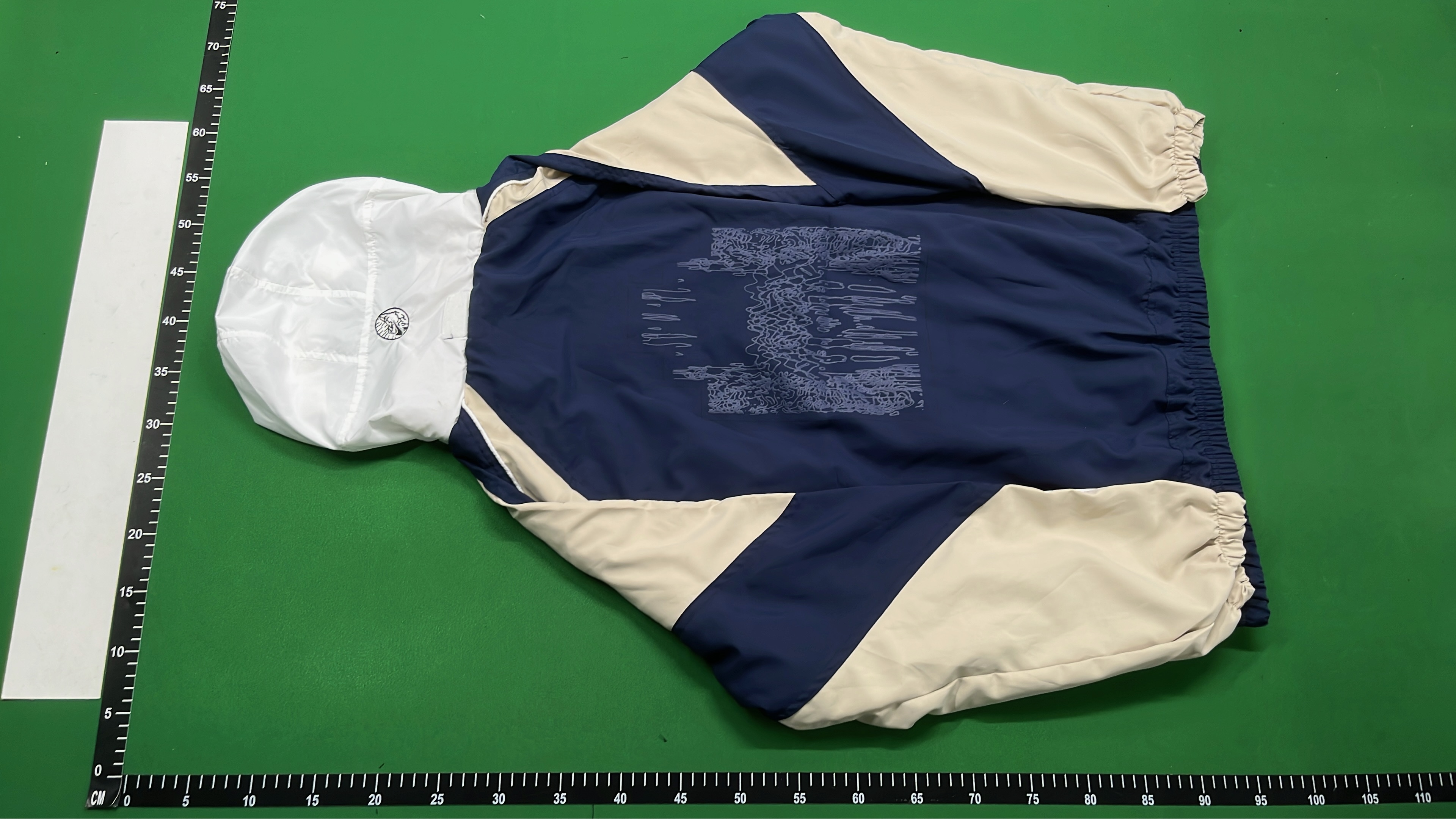 Nike Vintage Windbreaker Jacket Blue Beige