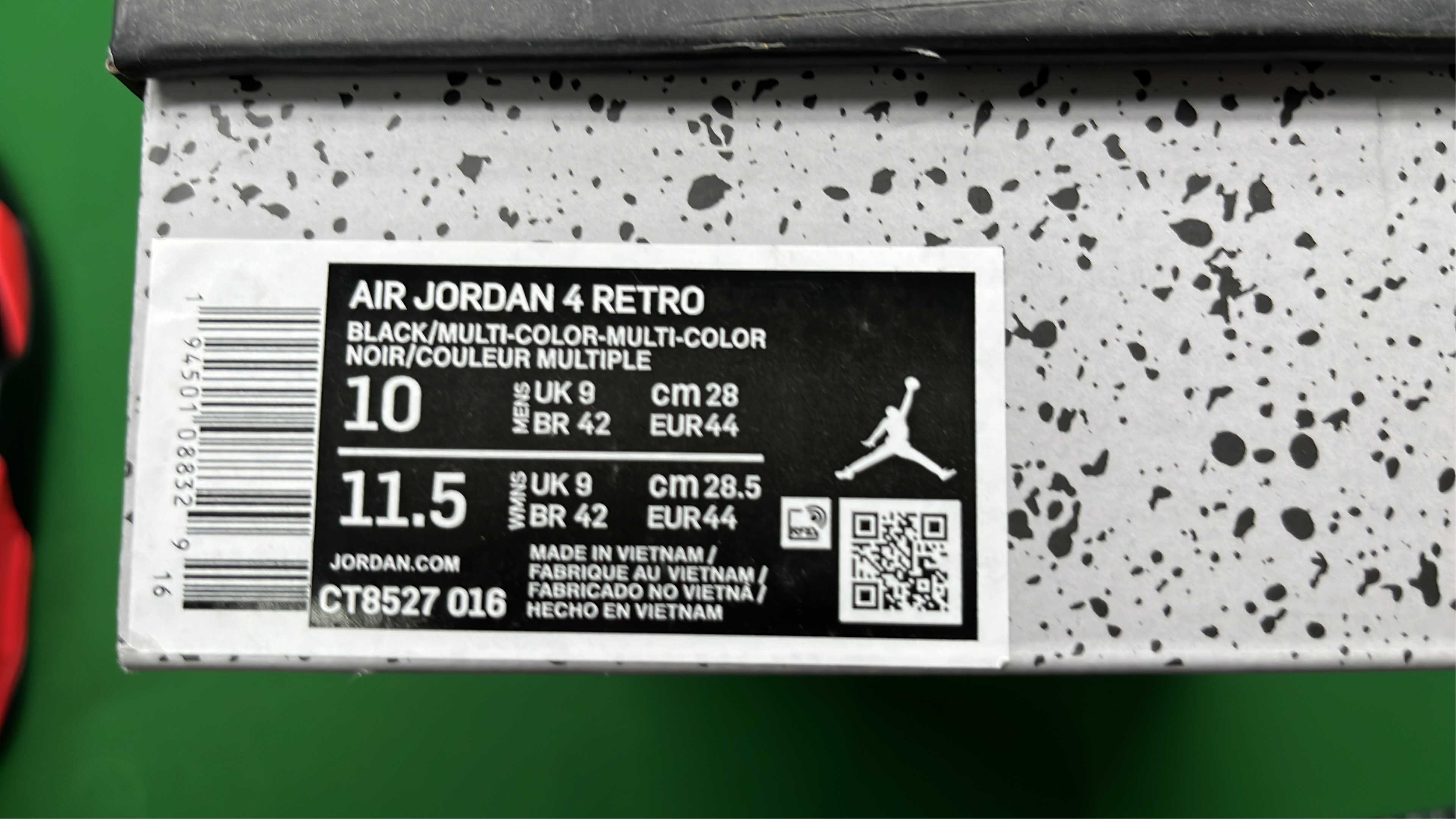 Air Jordan 4 Retro Black Red