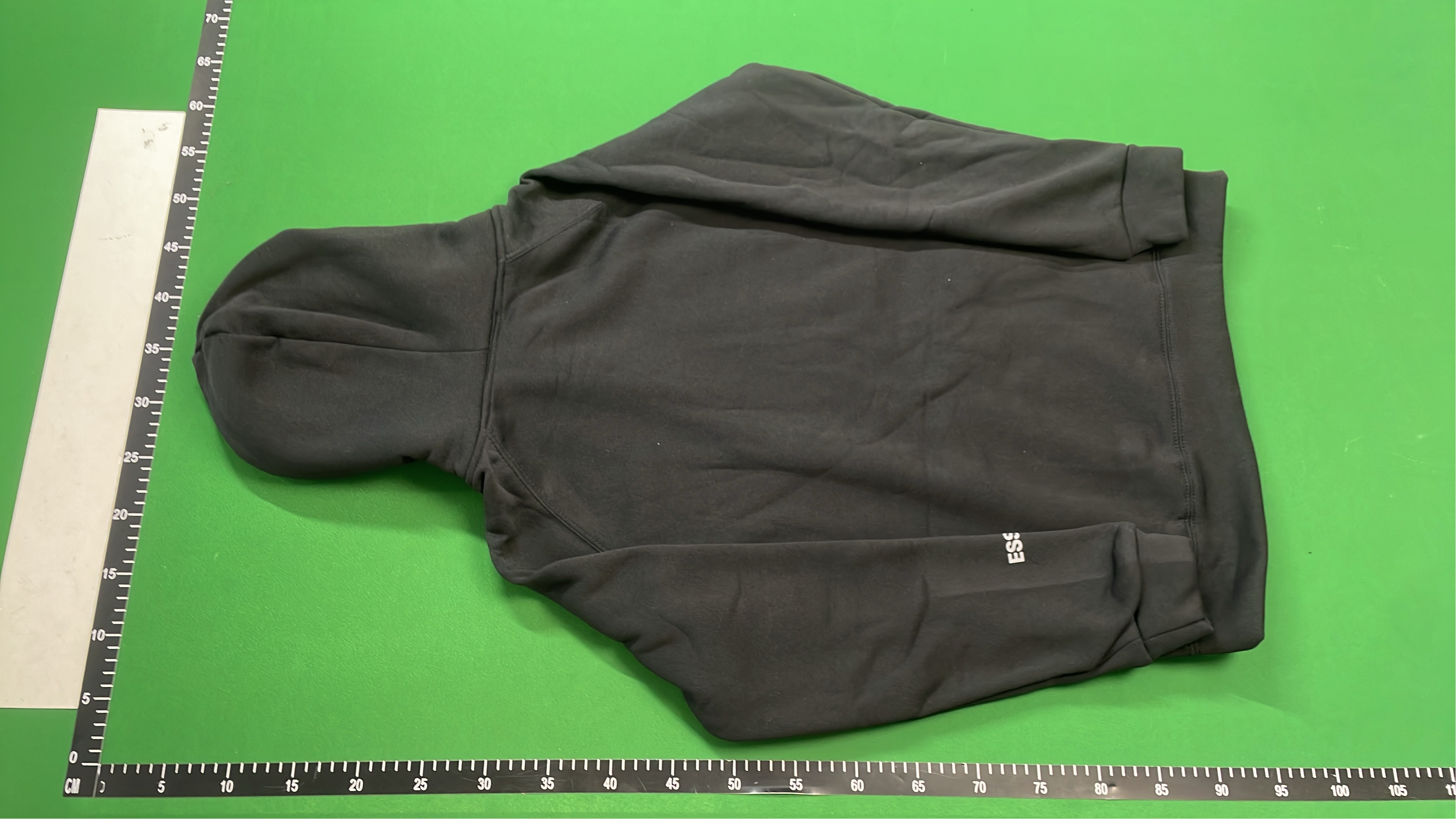 Essentials Hoodie - Beige Oversized Sweatshirt with Logo