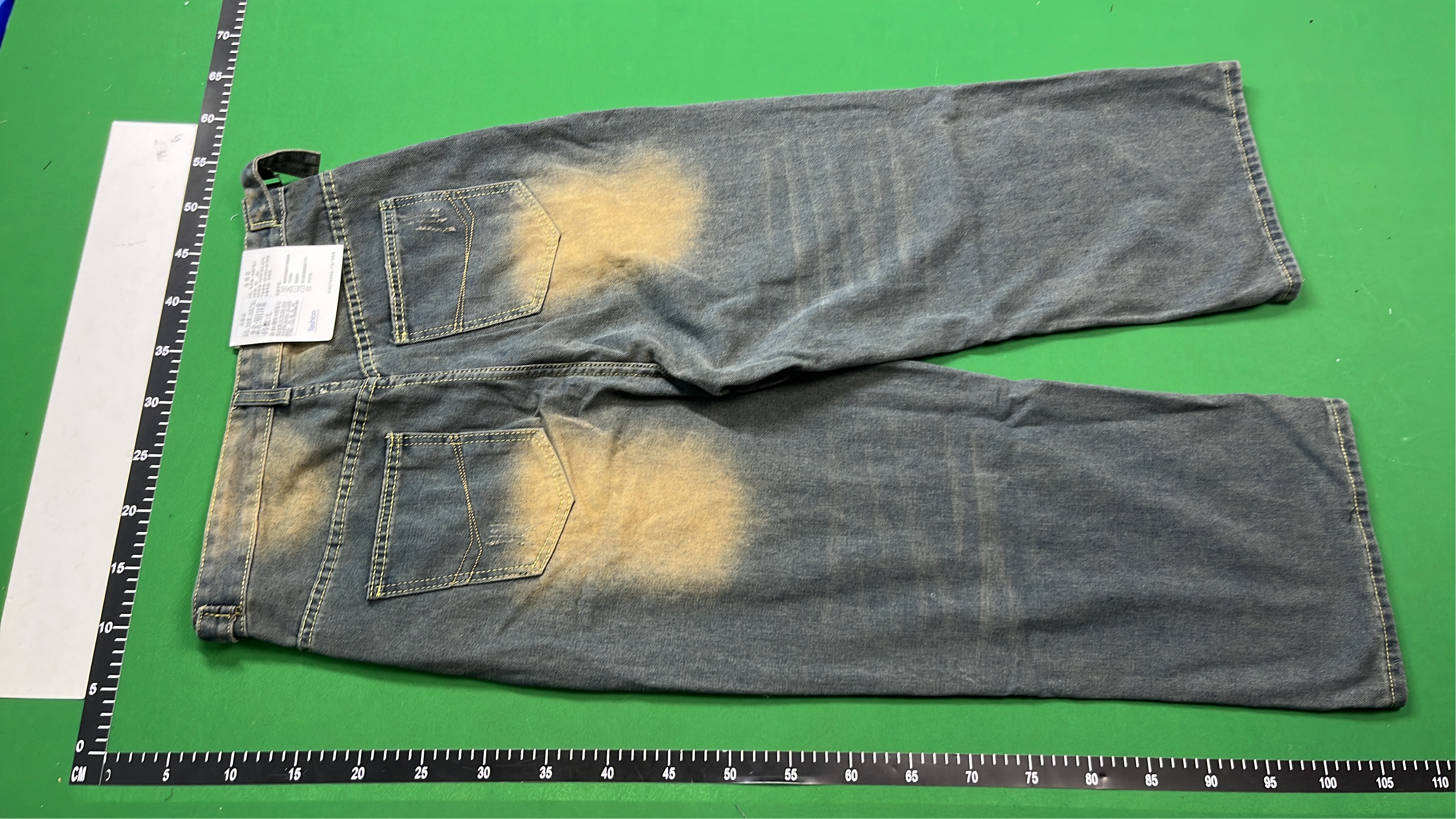 Vintage Washed Wide Leg Denim Jeans for Men