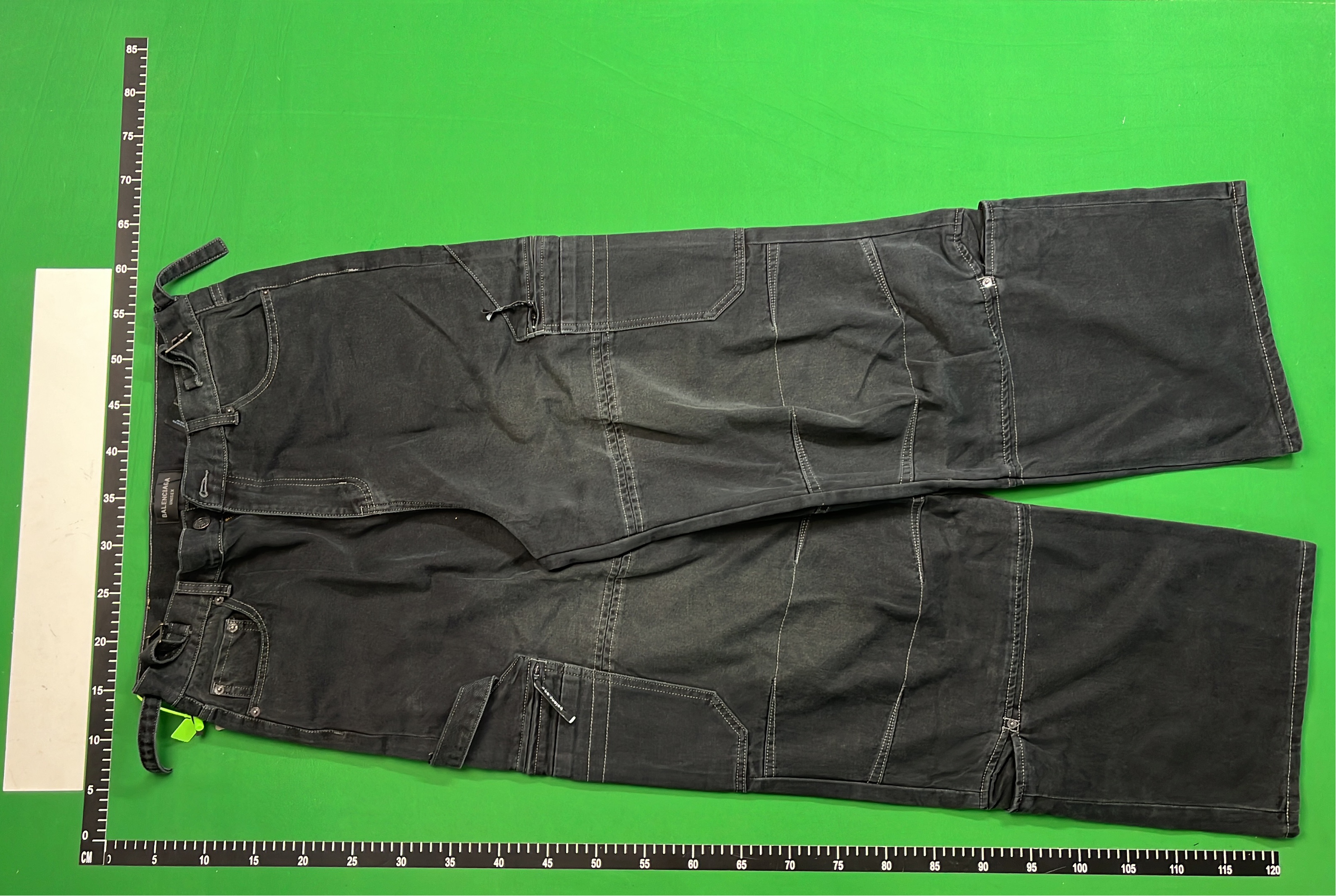 Black Cargo Pants Wide Leg Denim Style