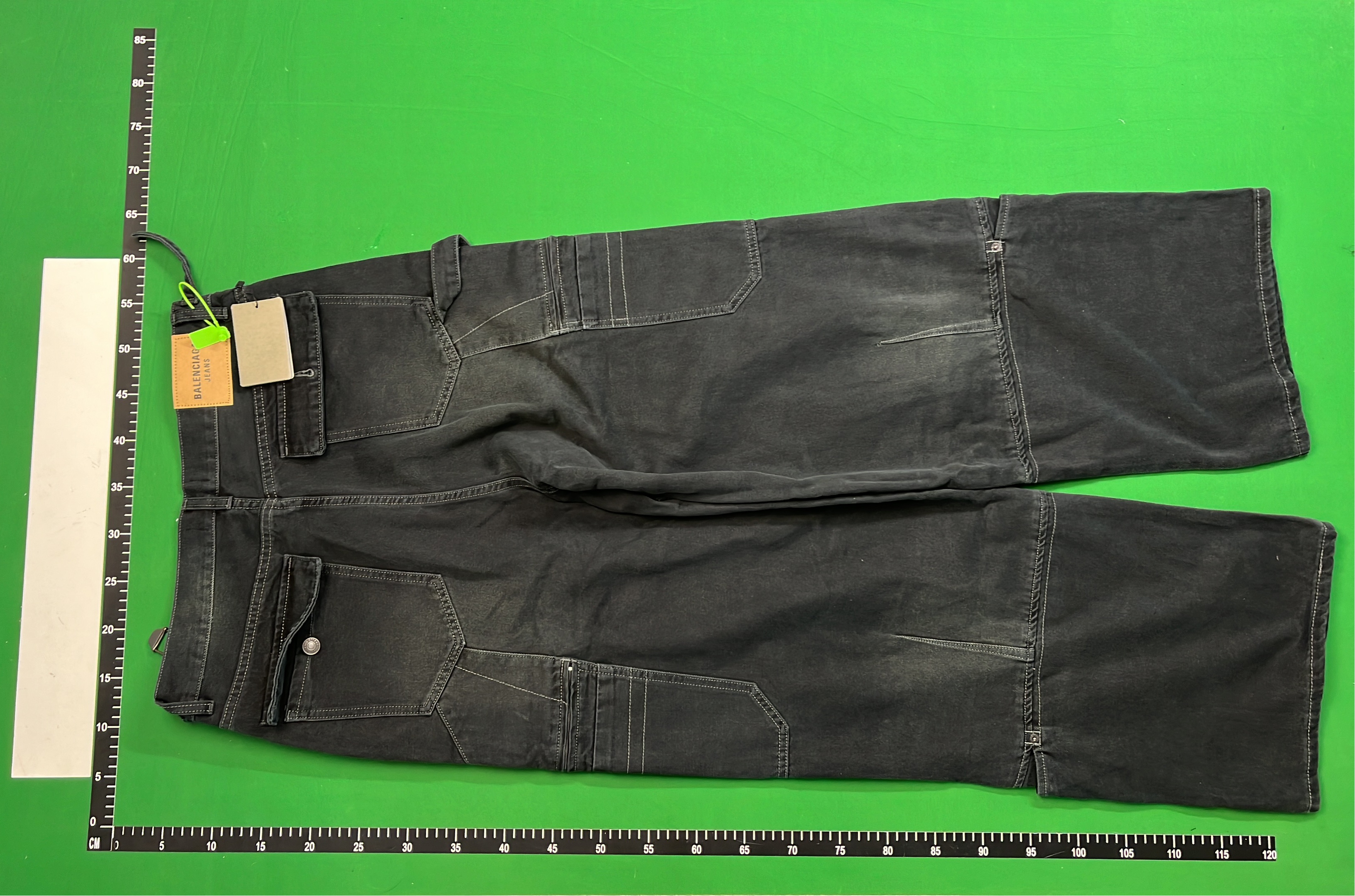 Black Cargo Pants Wide Leg Denim Style