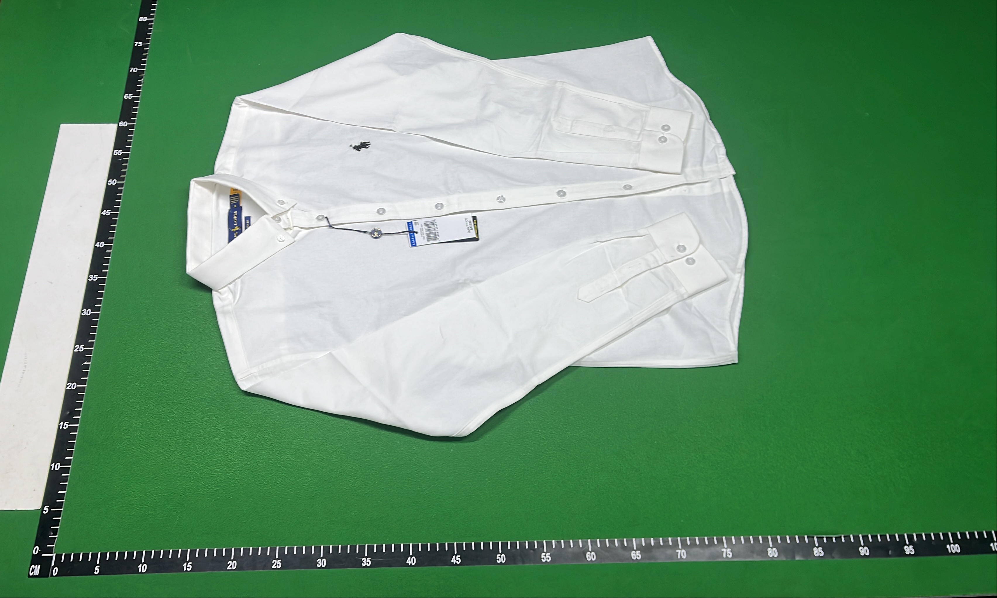 White Long Sleeve Button Down Shirt for Men