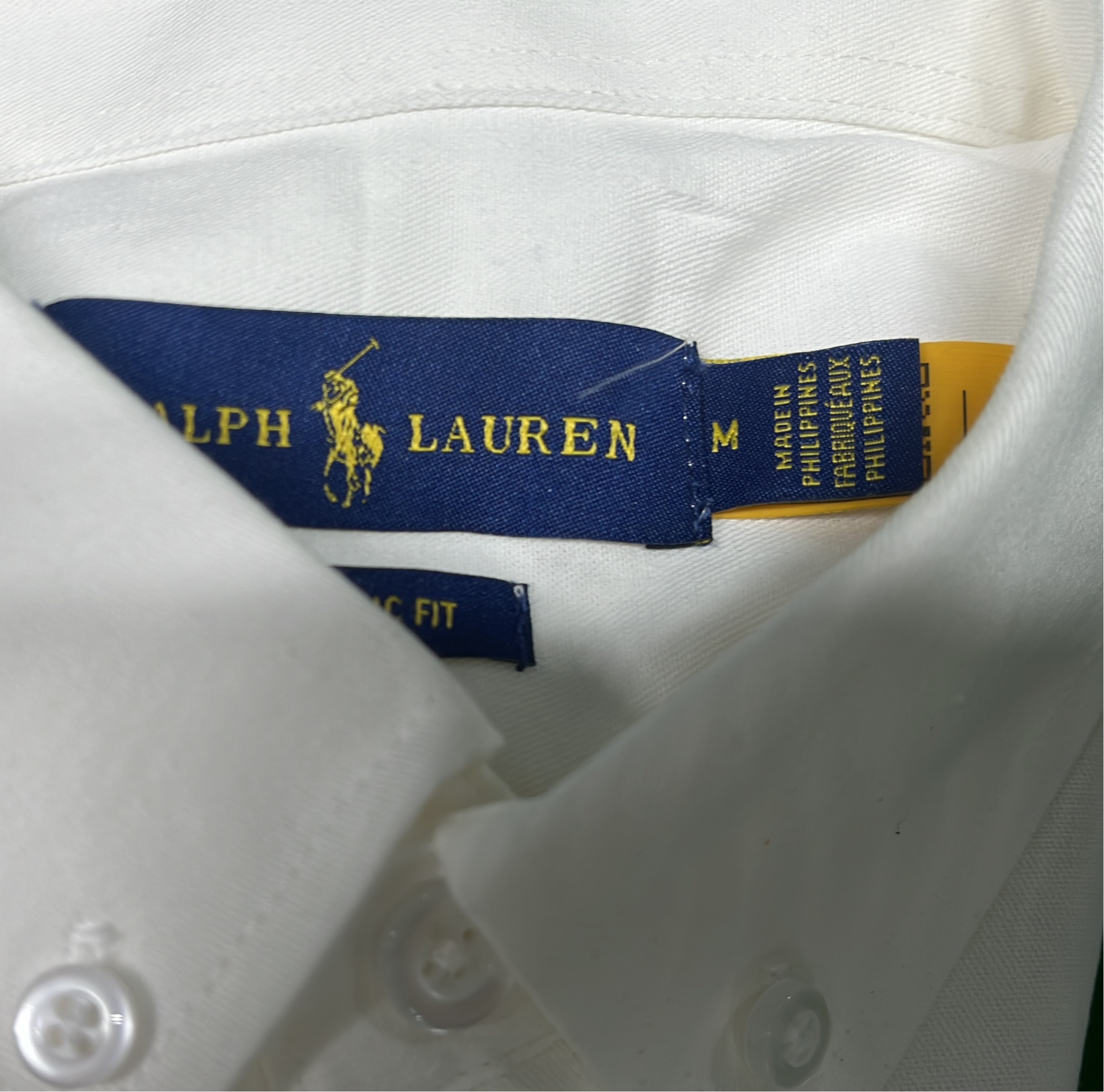 White Long Sleeve Button Down Shirt for Men