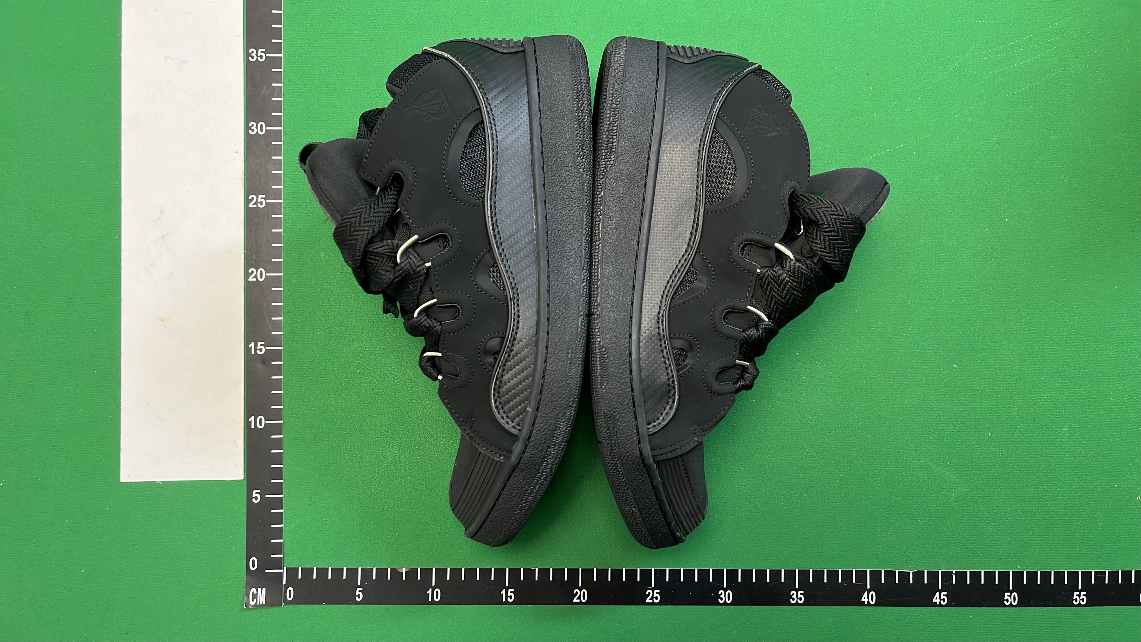 LANVIN Grey Blue Sneakers with Zigzag Laces