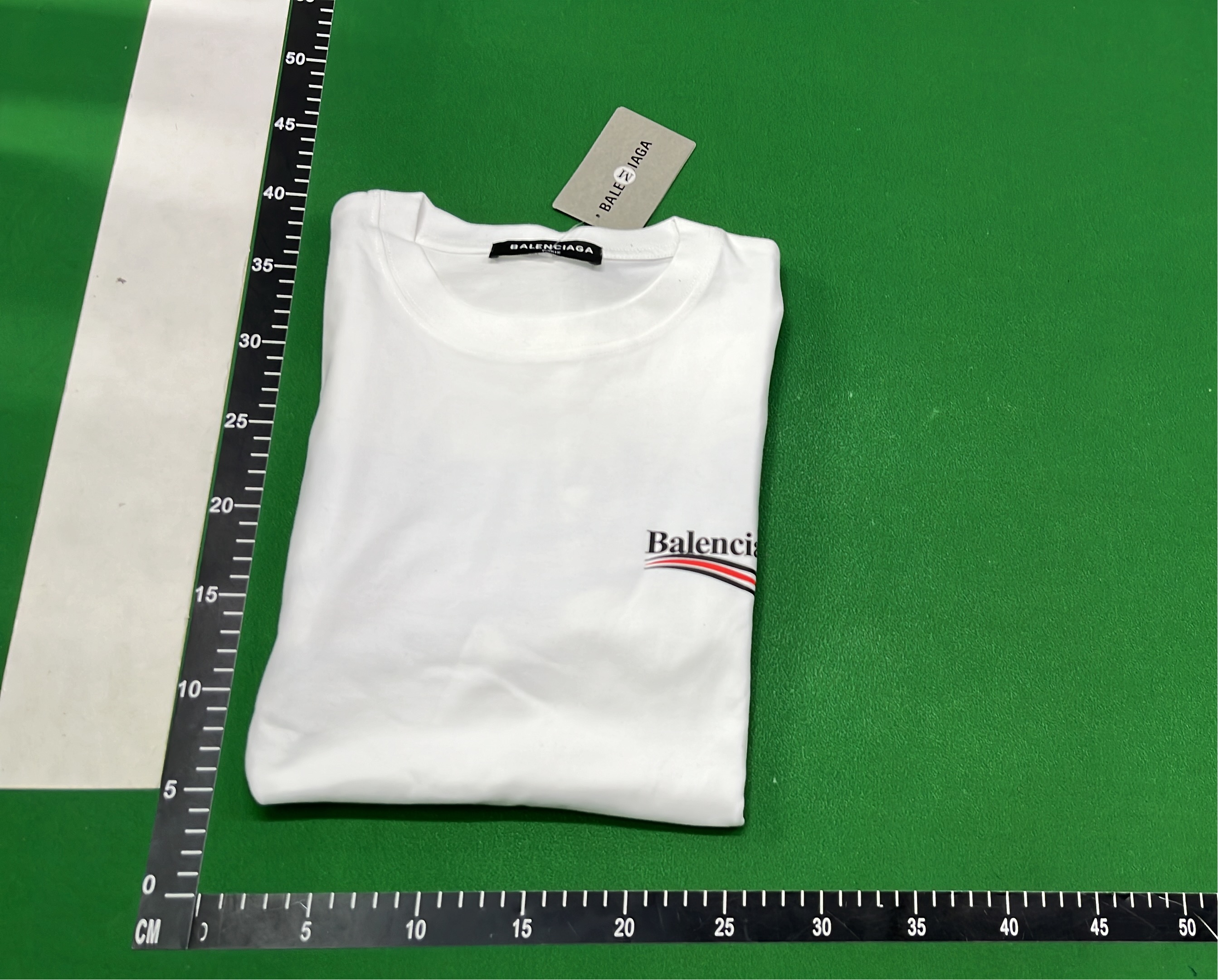 Balenciaga White Logo T-Shirt for Men - Stylish and Lightweight
