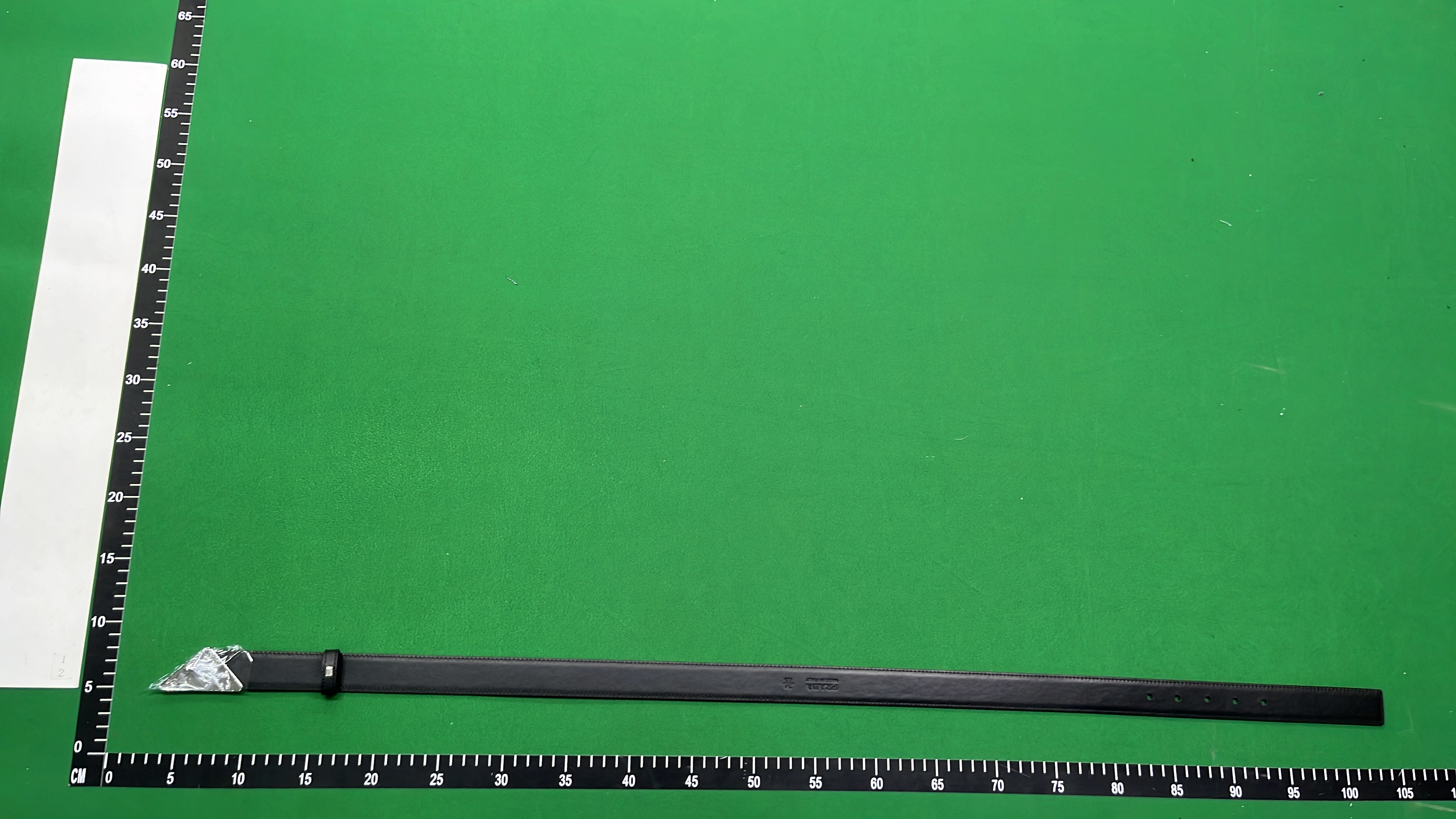 Prada Milano Triangle Logo Belt for Men and Women