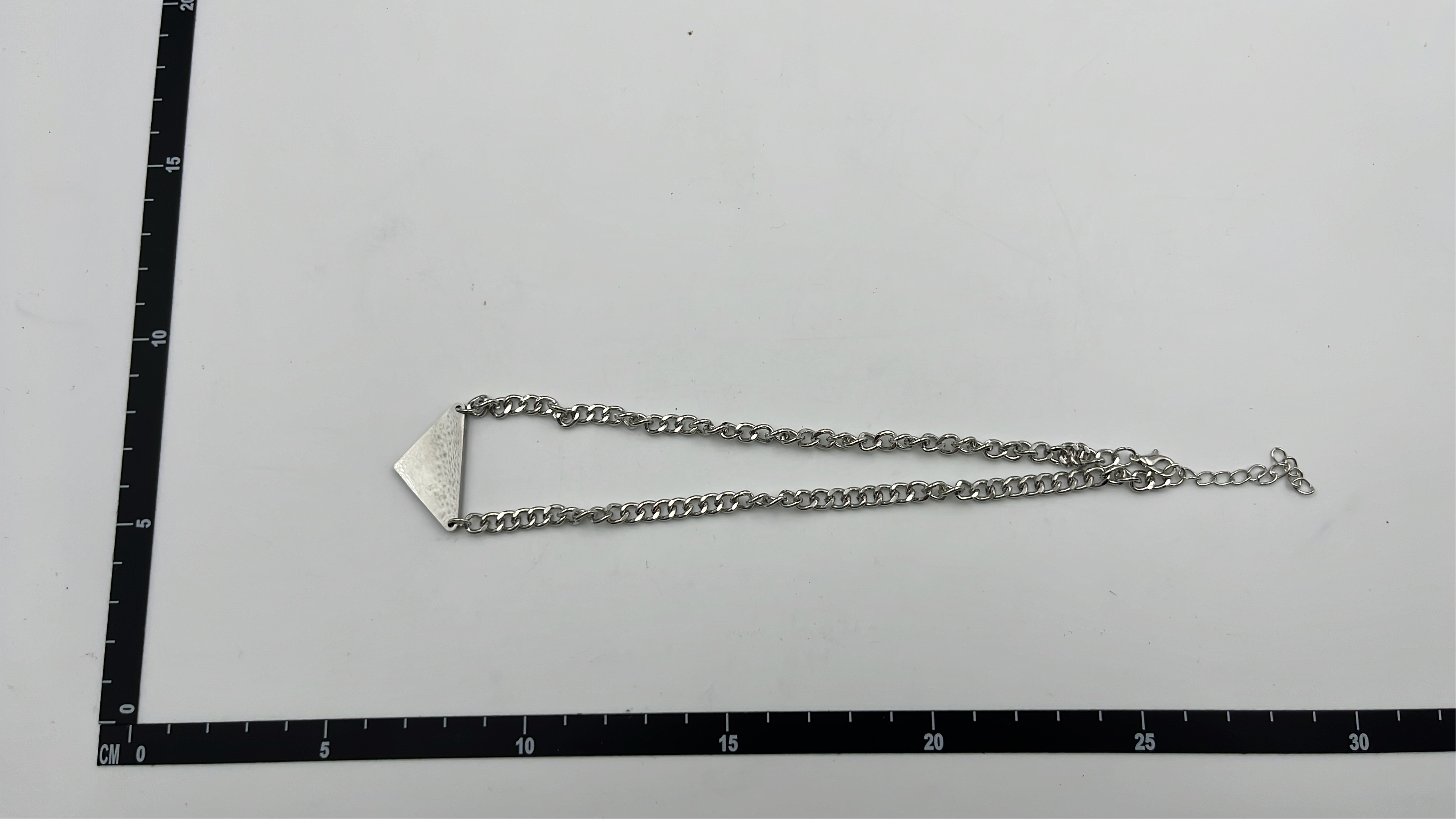 Prada Milano Triangle Logo Chain Accessories