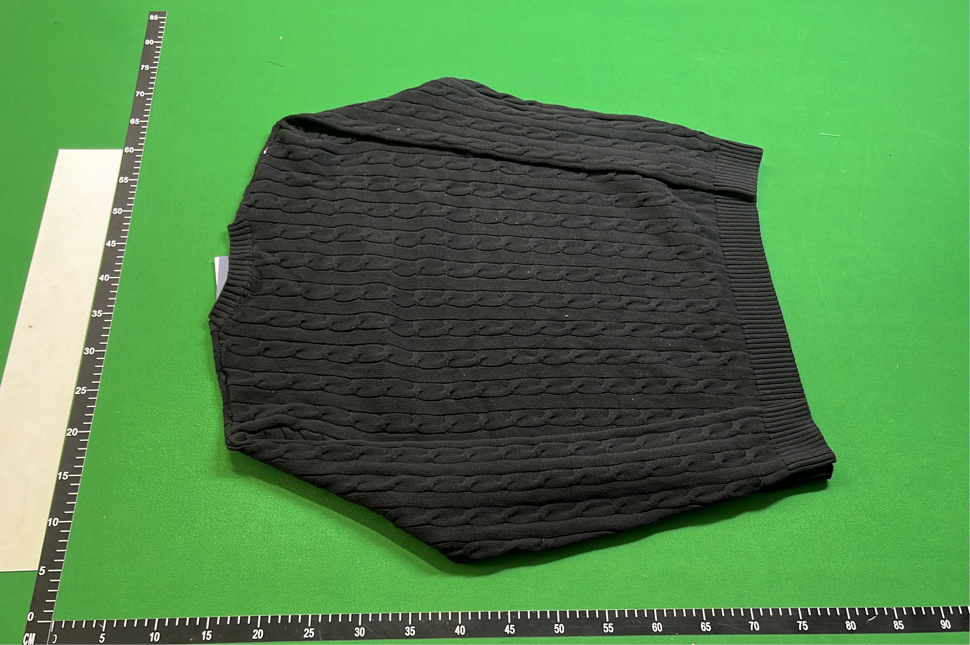 Light Blue Cable Knit Sweater for Men