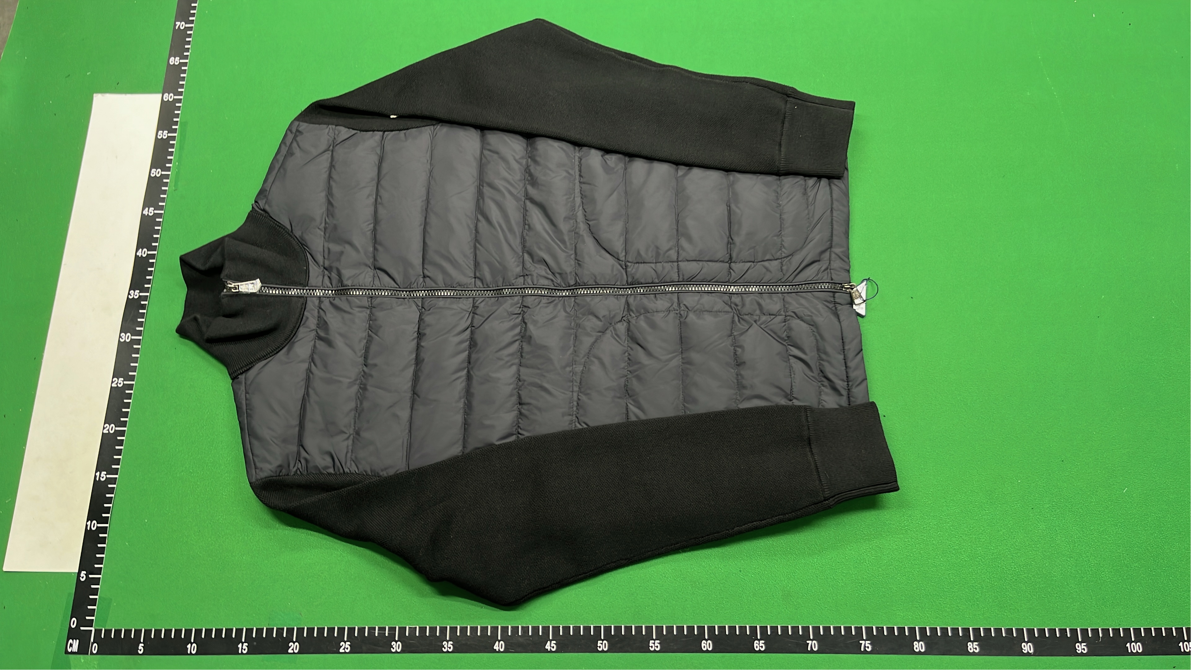 Men's Quilted Hybrid Jacket with Fleece Sleeves