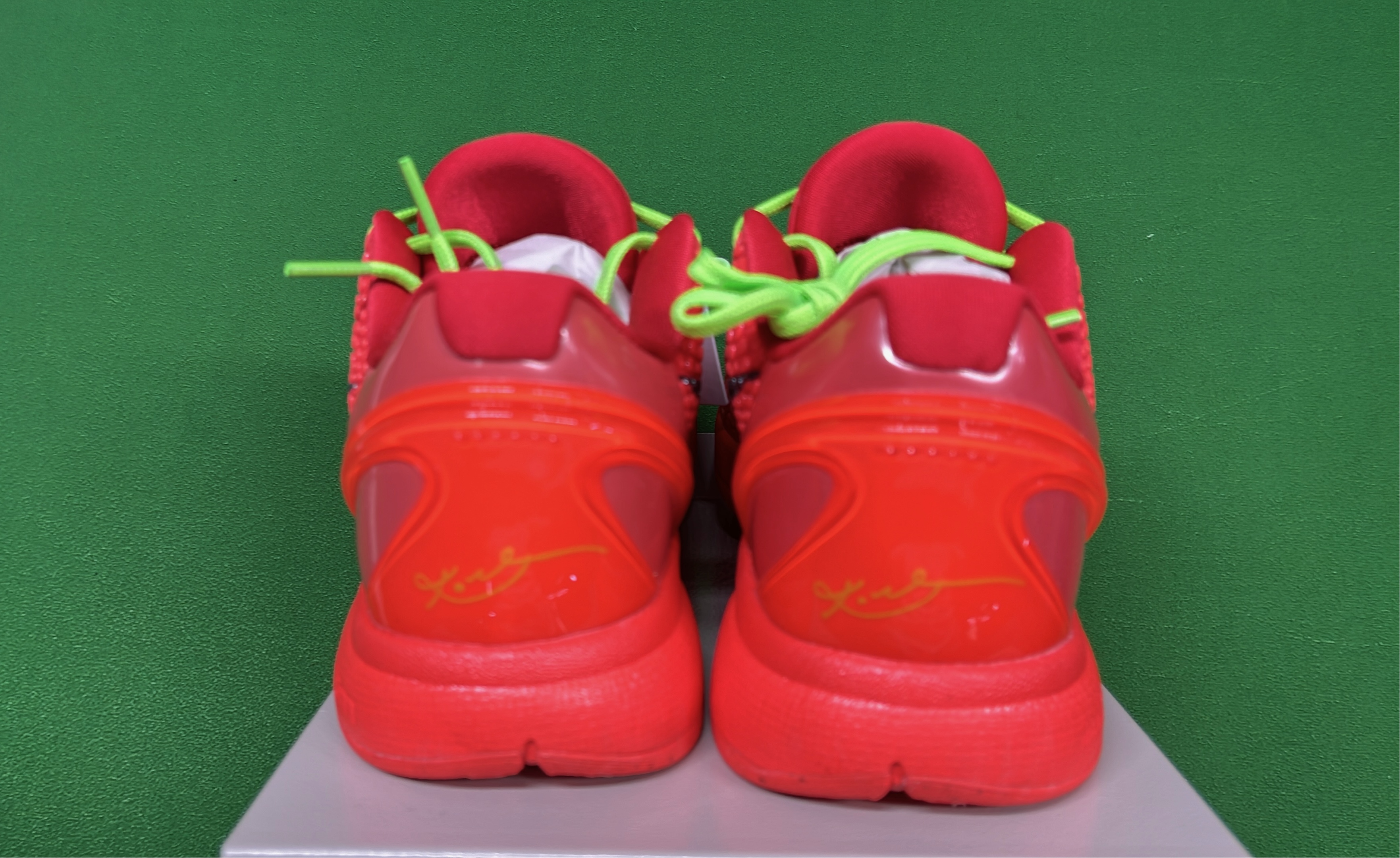 Nike Kobe 8 Protro Volt Red and Green Basketball Shoes
