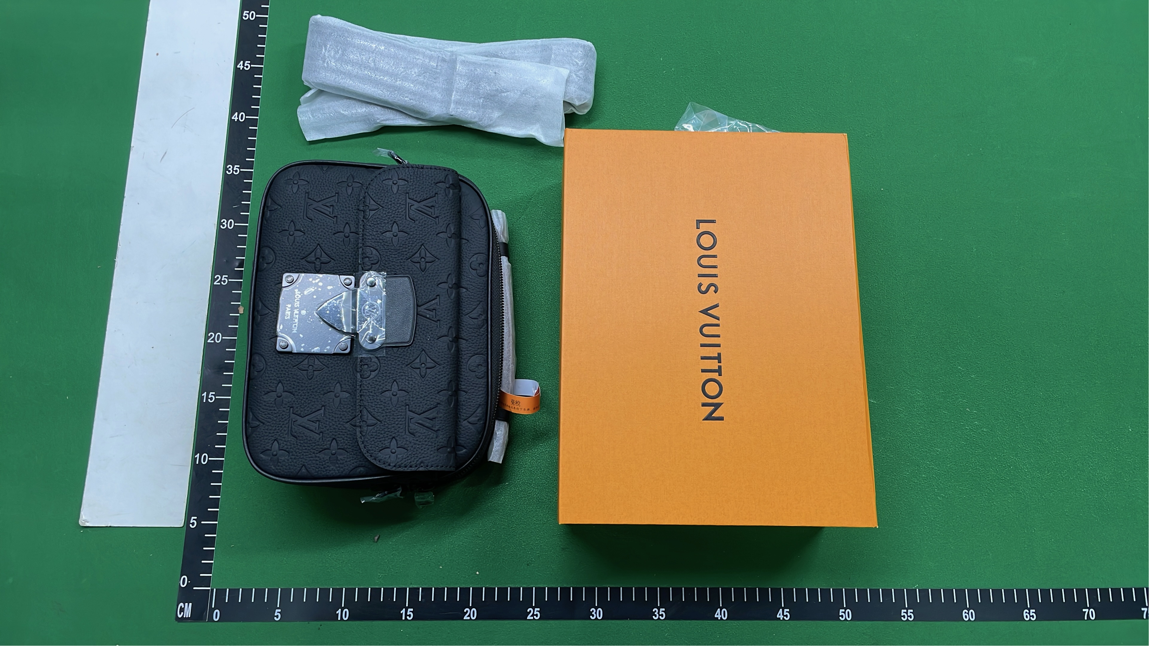 LV Black Monogram Empreinte Camera Bag with Strap