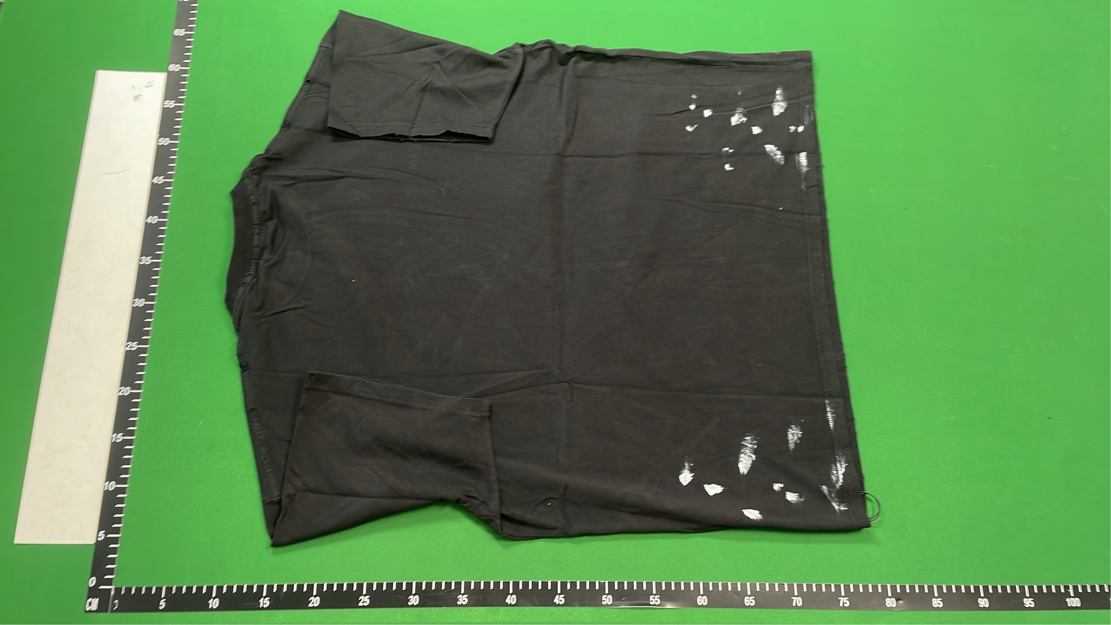 Balenciaga Black T-Shirt with Tie-Dye Logo