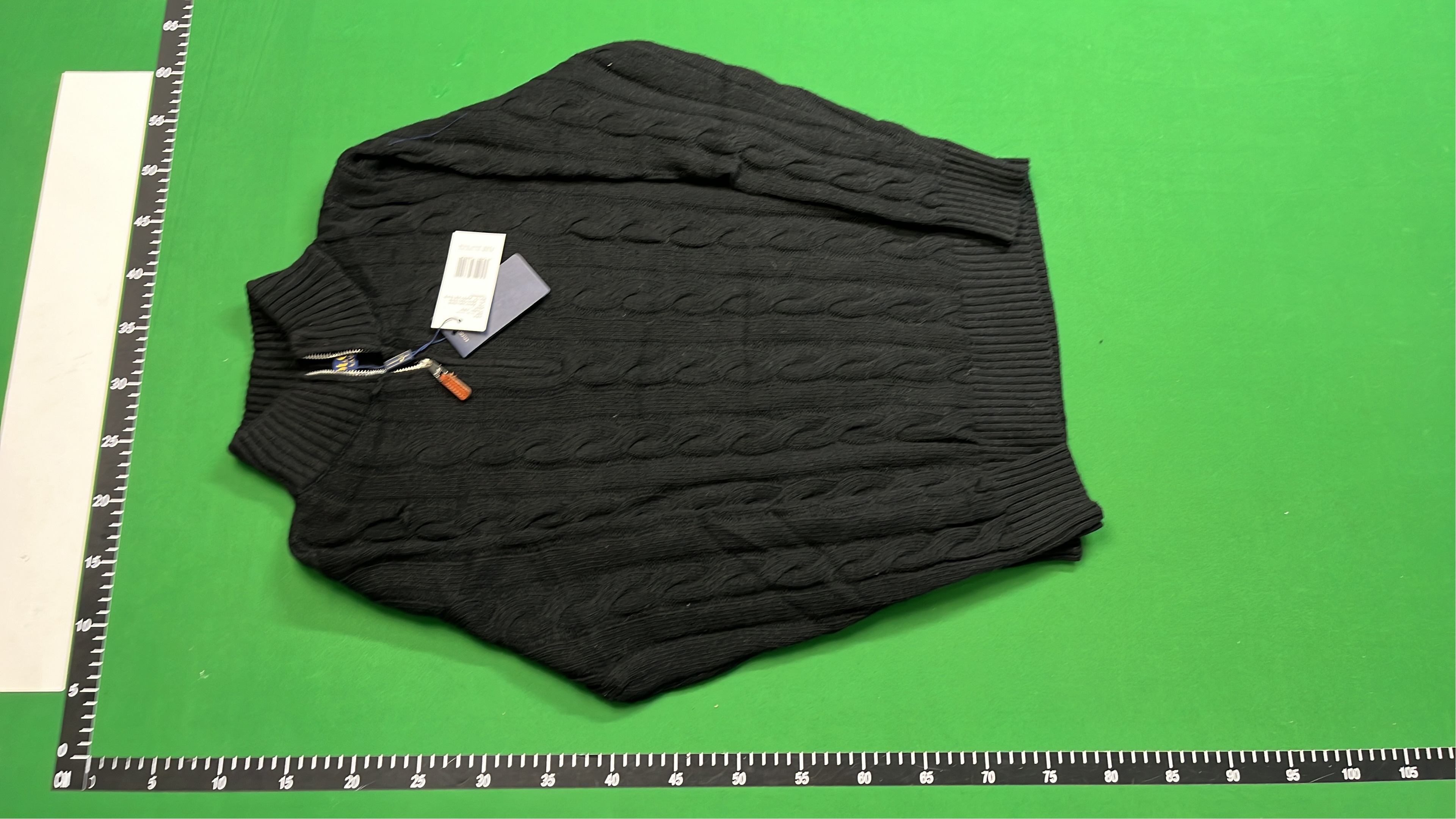 Men's Cable Knit Quarter-Zip Sweater in Multiple Colors