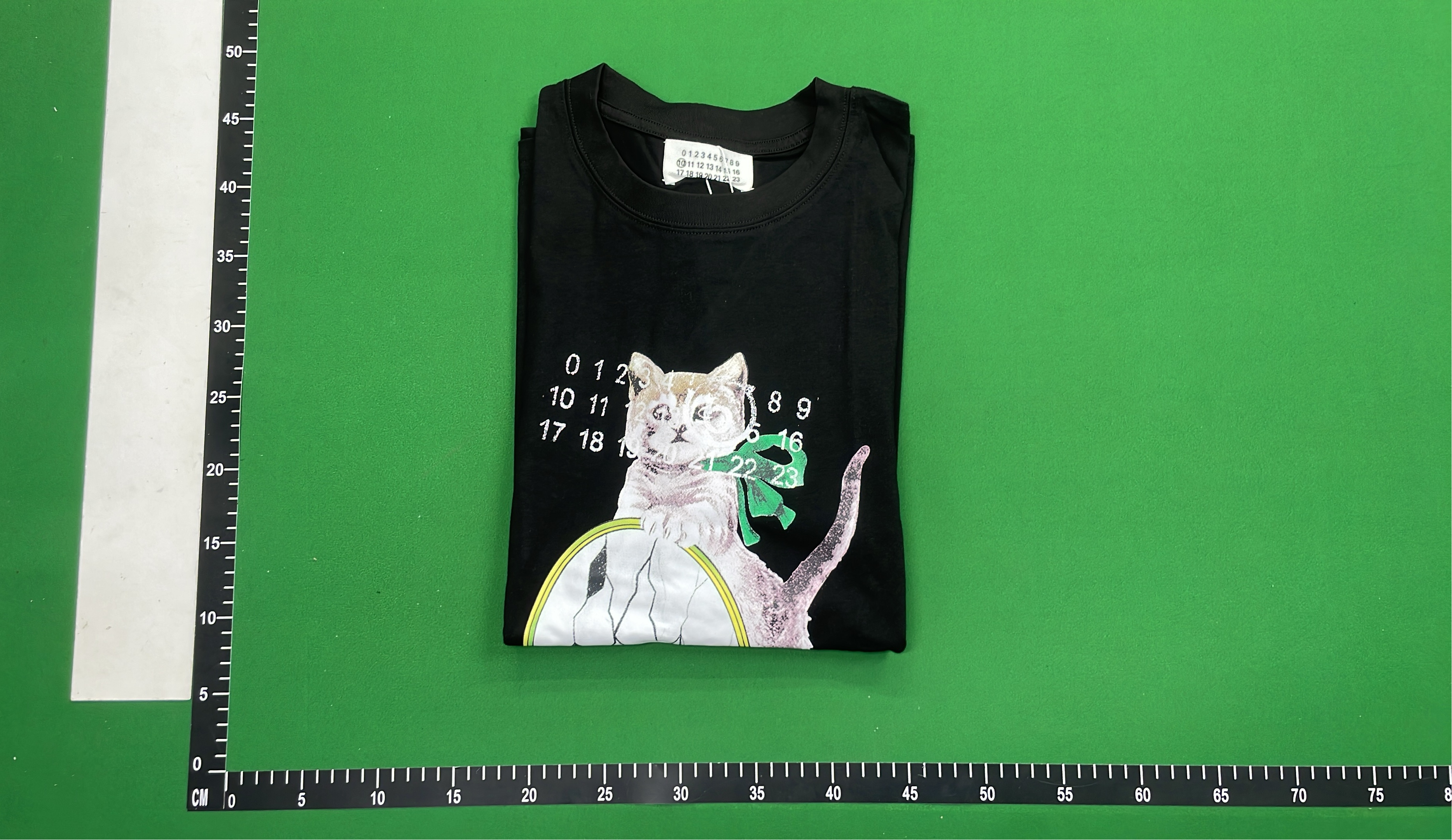 Cute Cat T-Shirt with Cracked Mirror Design