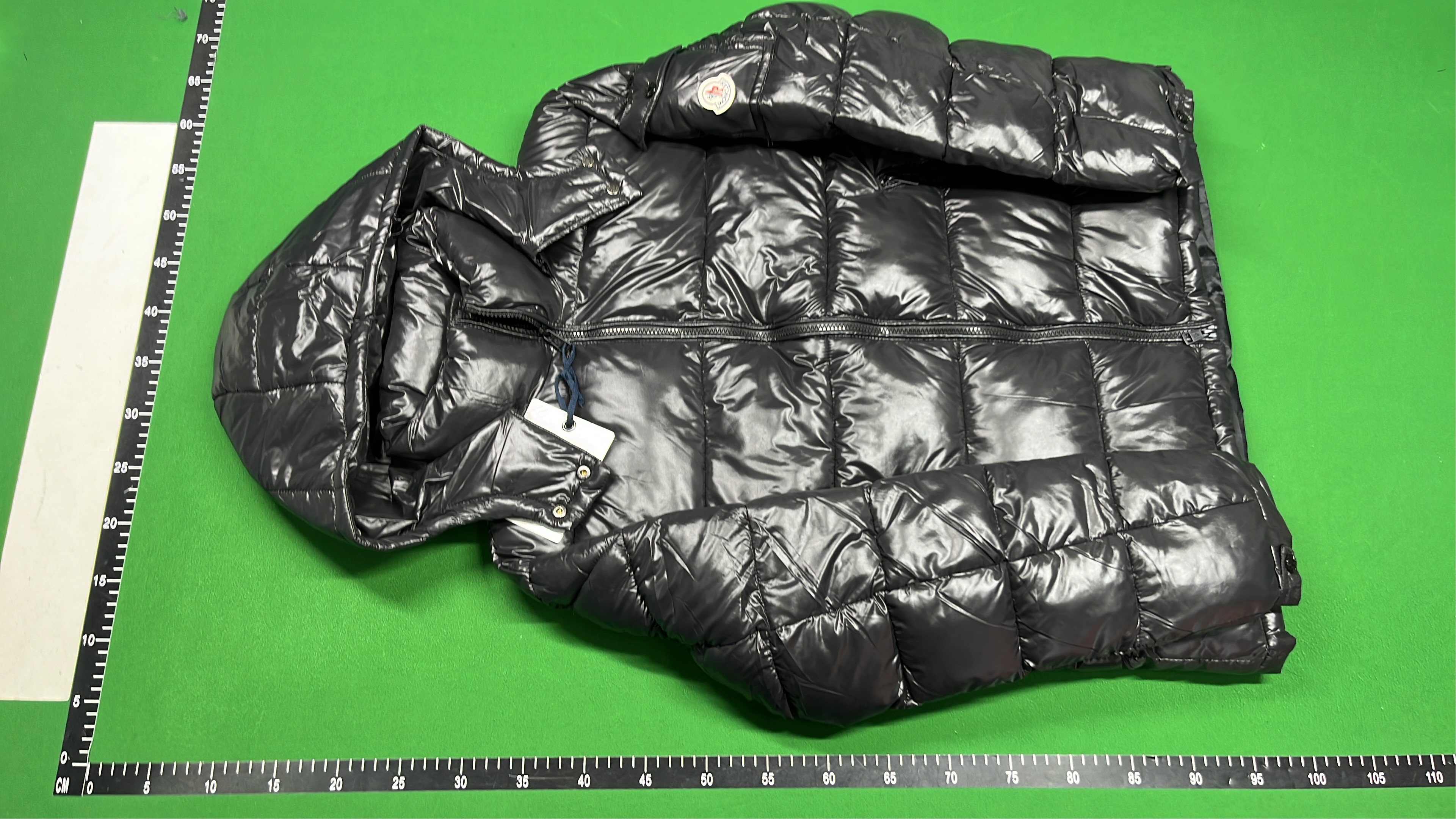 Moncler Women's White Down Jacket with Hood and Logo Patch