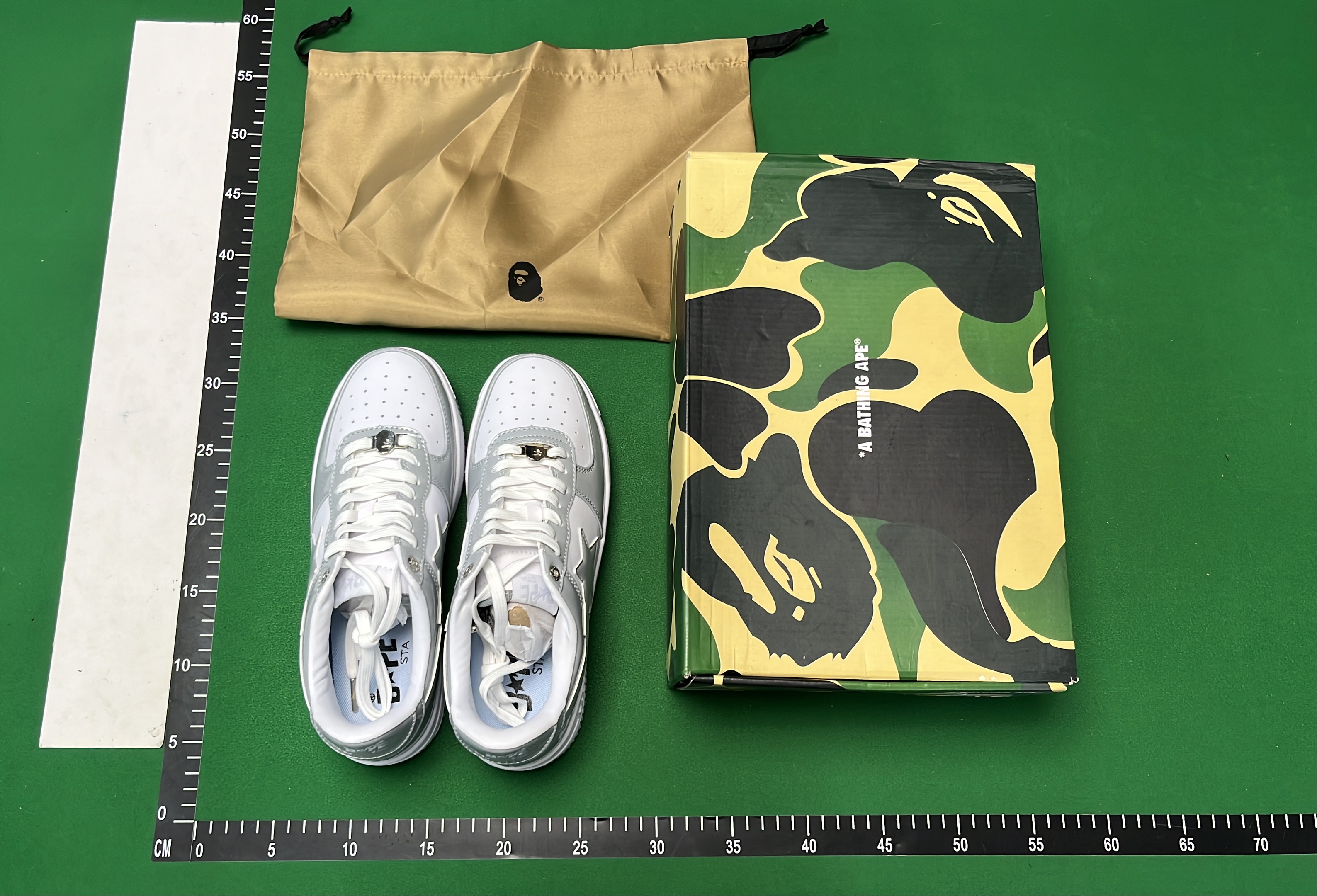 BAPE Green Star Low Top Sneakers
