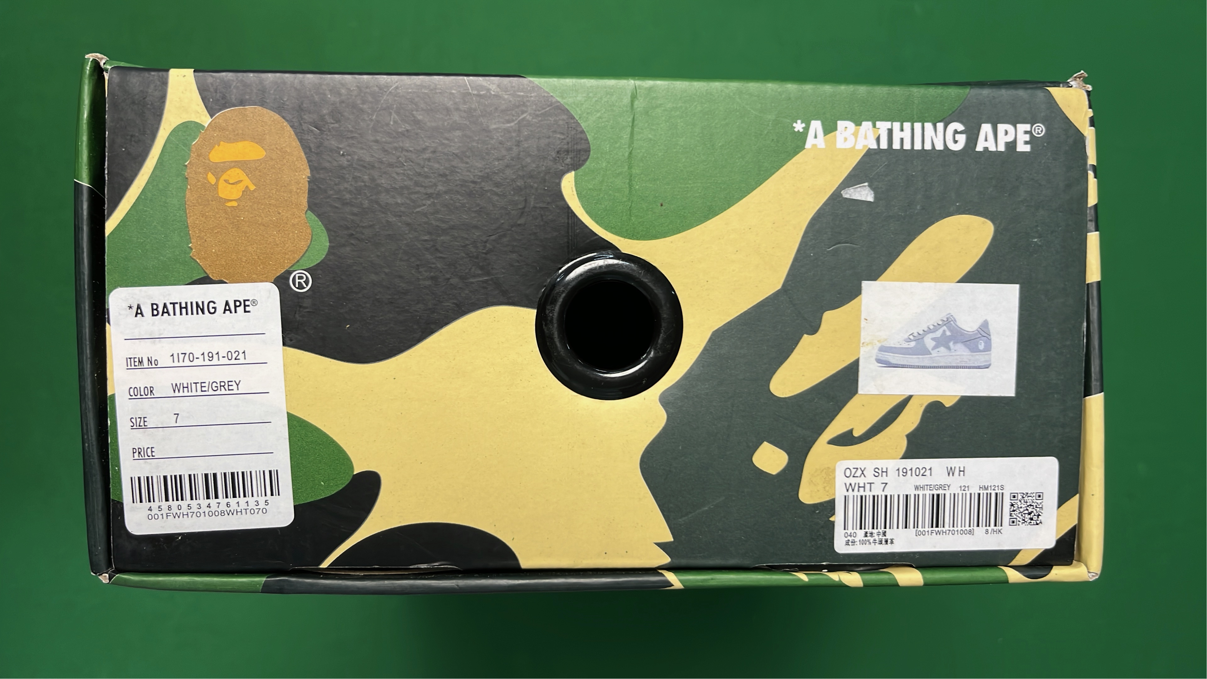 BAPE Green Star Low Top Sneakers