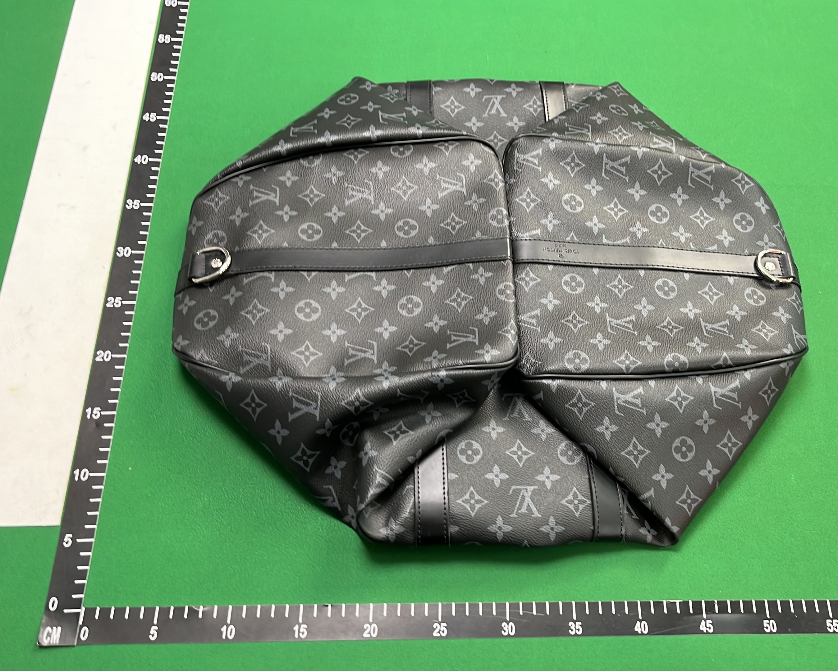 LV Monogram Keepall 45 Duffle Bag Black Travel Handbag