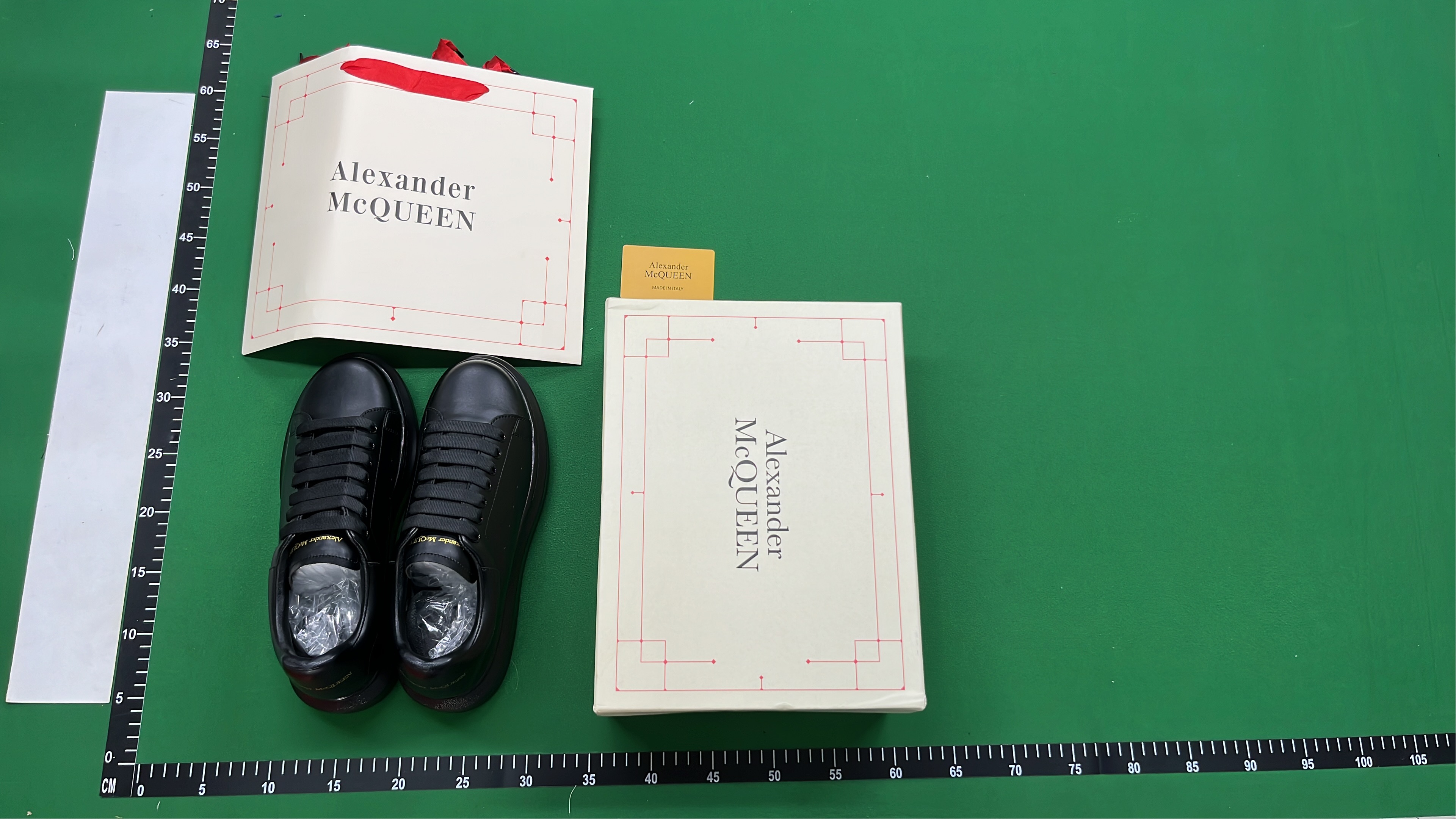 McQueen White and Black Chunky Sneakers