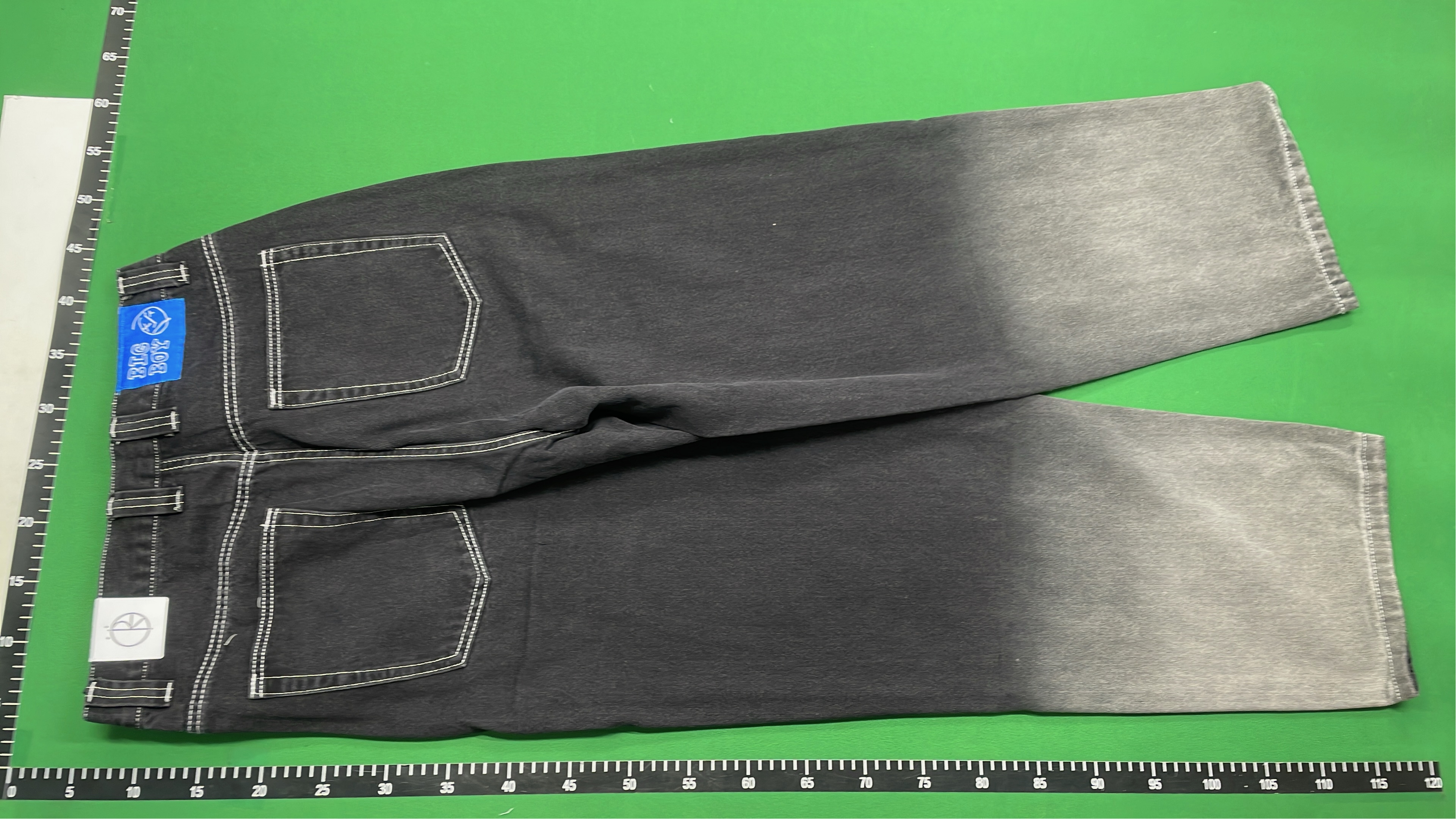 Light Blue Denim Jeans with Embroidered Pocket Detail