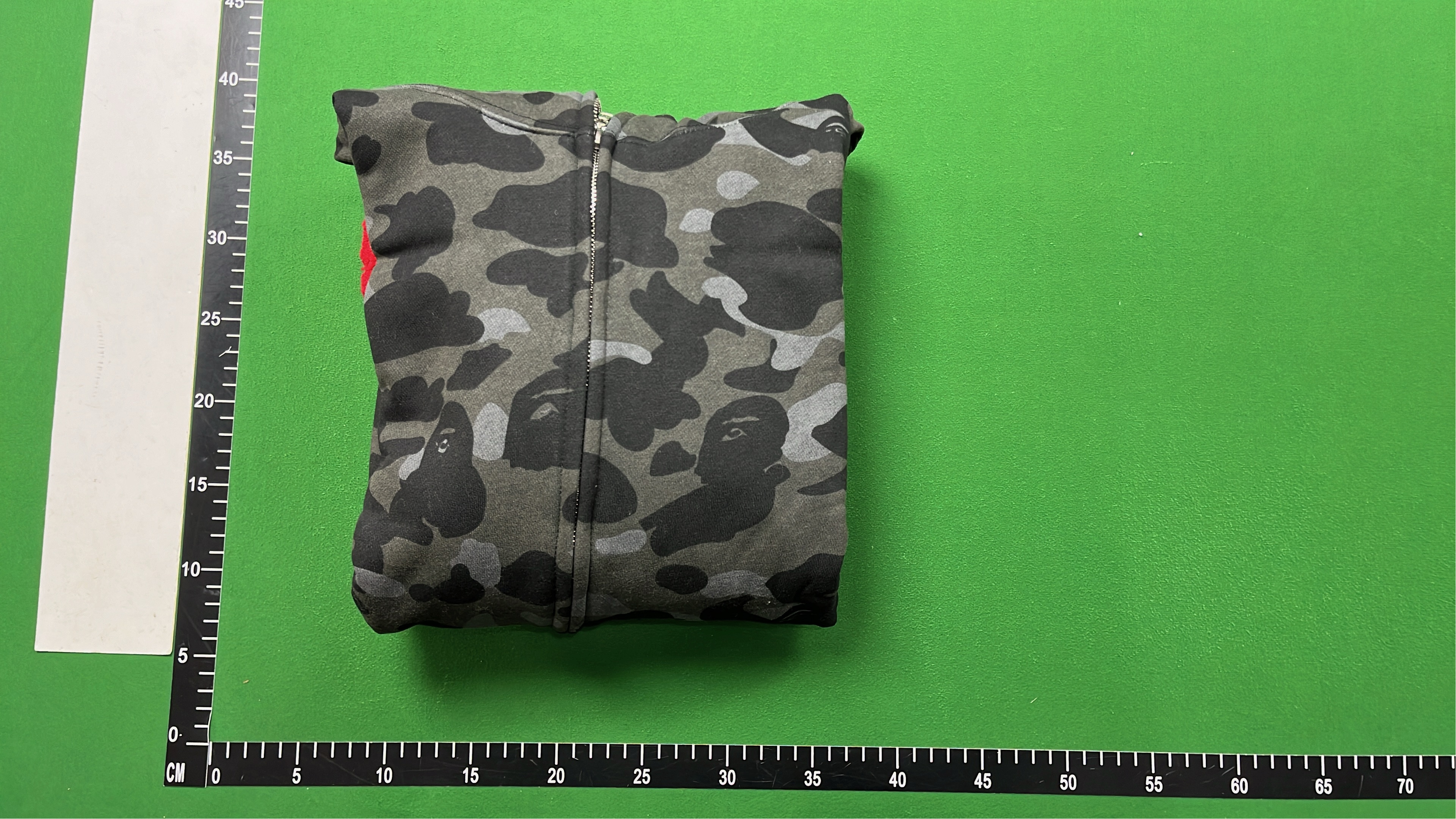 BAPE Blue Camo Hoodie with Shark Design Zip-Up Sweatshirt