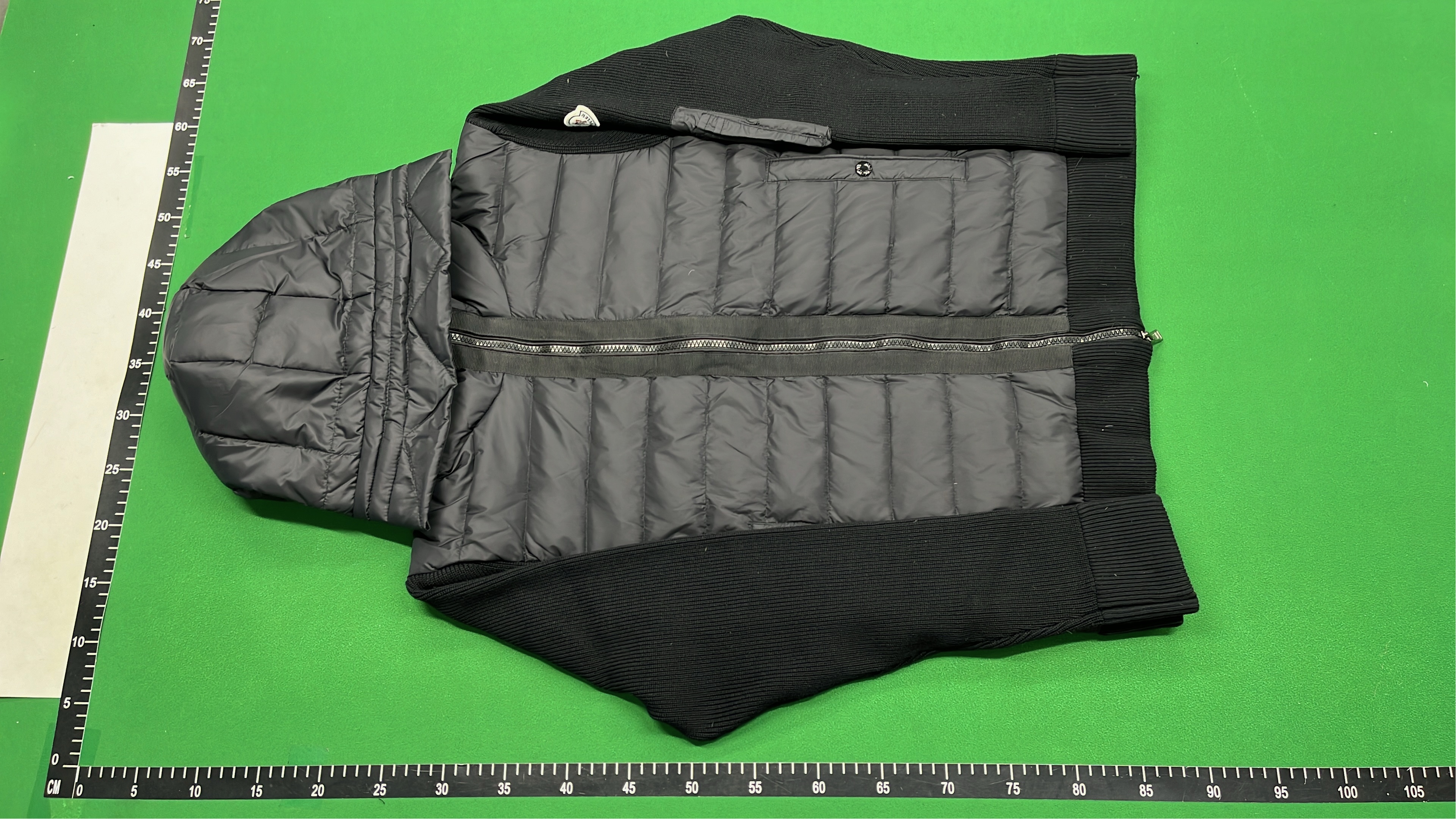 Moncler Green and Black Hooded Puffer Jackets for Men