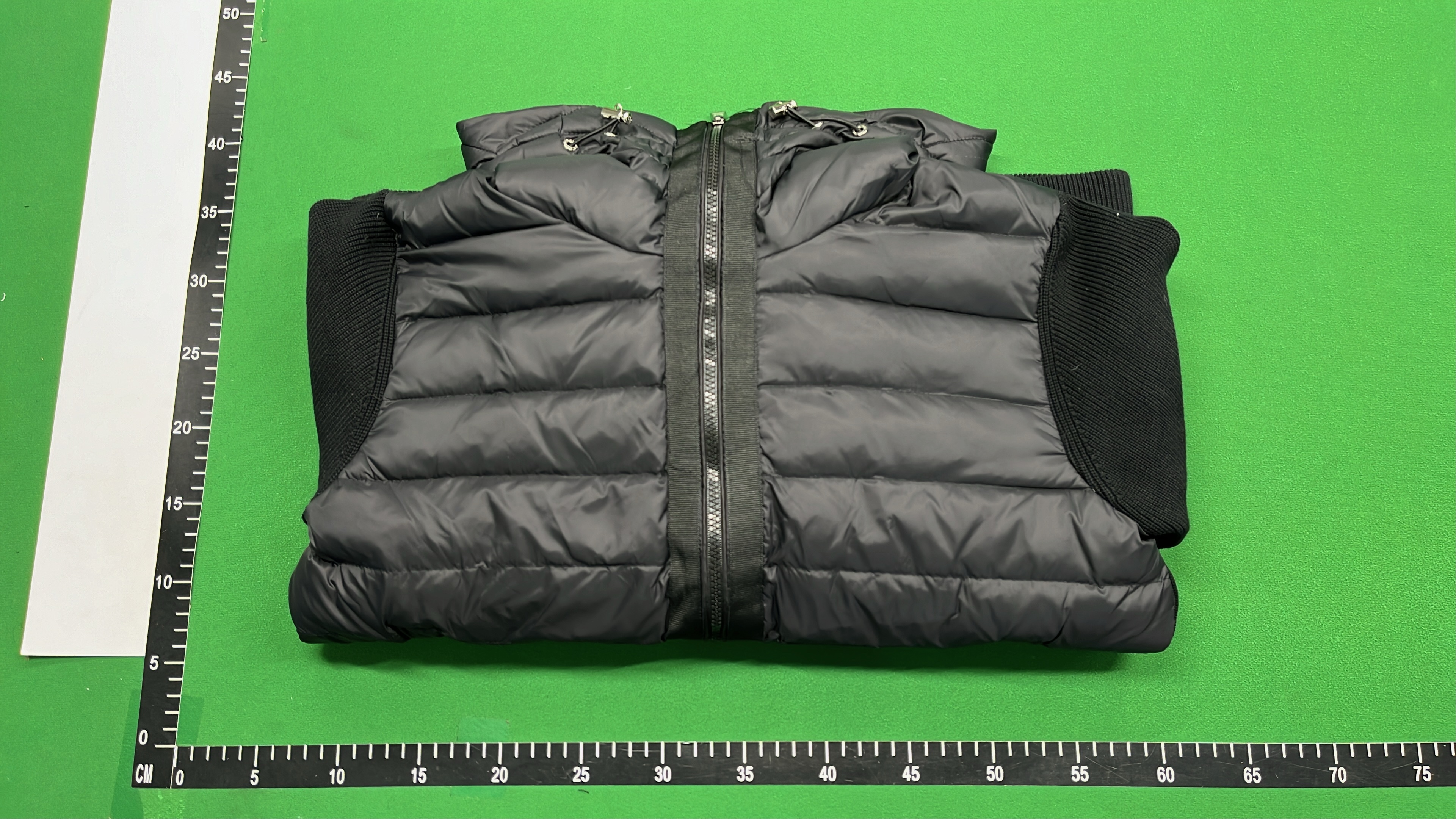 Moncler Green and Black Hooded Puffer Jackets for Men
