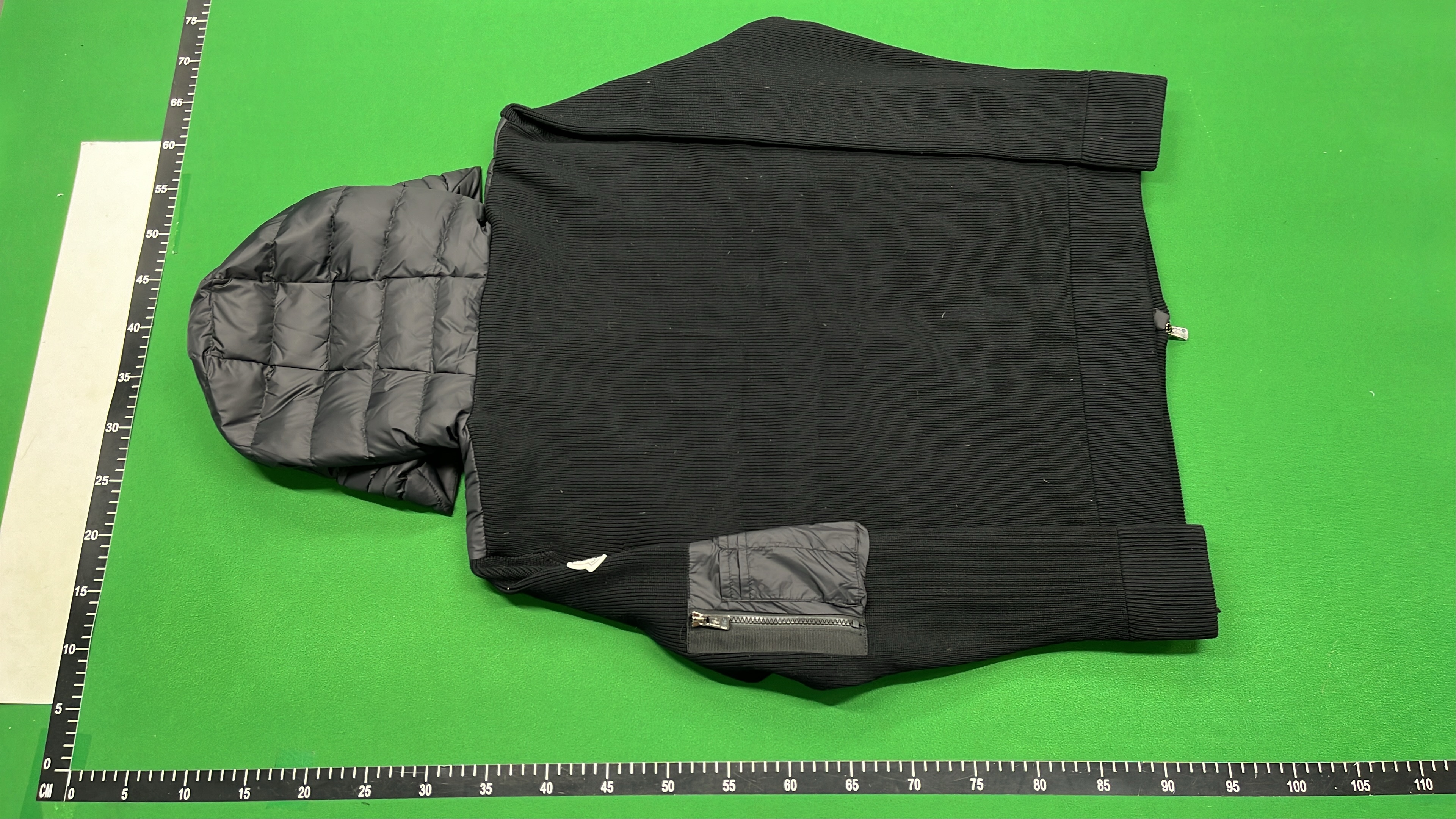 Moncler Green and Black Hooded Puffer Jackets for Men