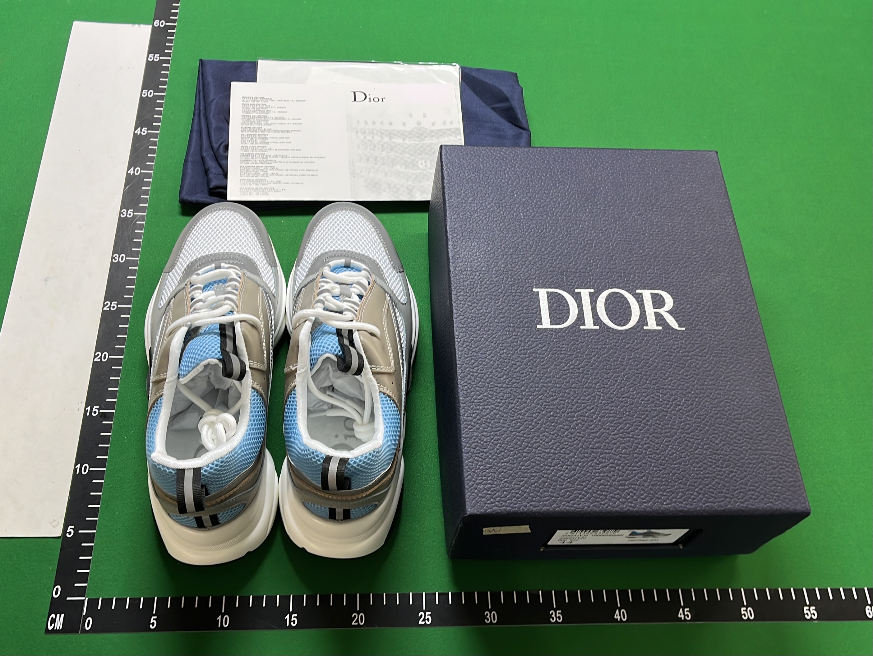 DIO Light Blue and Gray Chunky Sneakers for Casual Wear