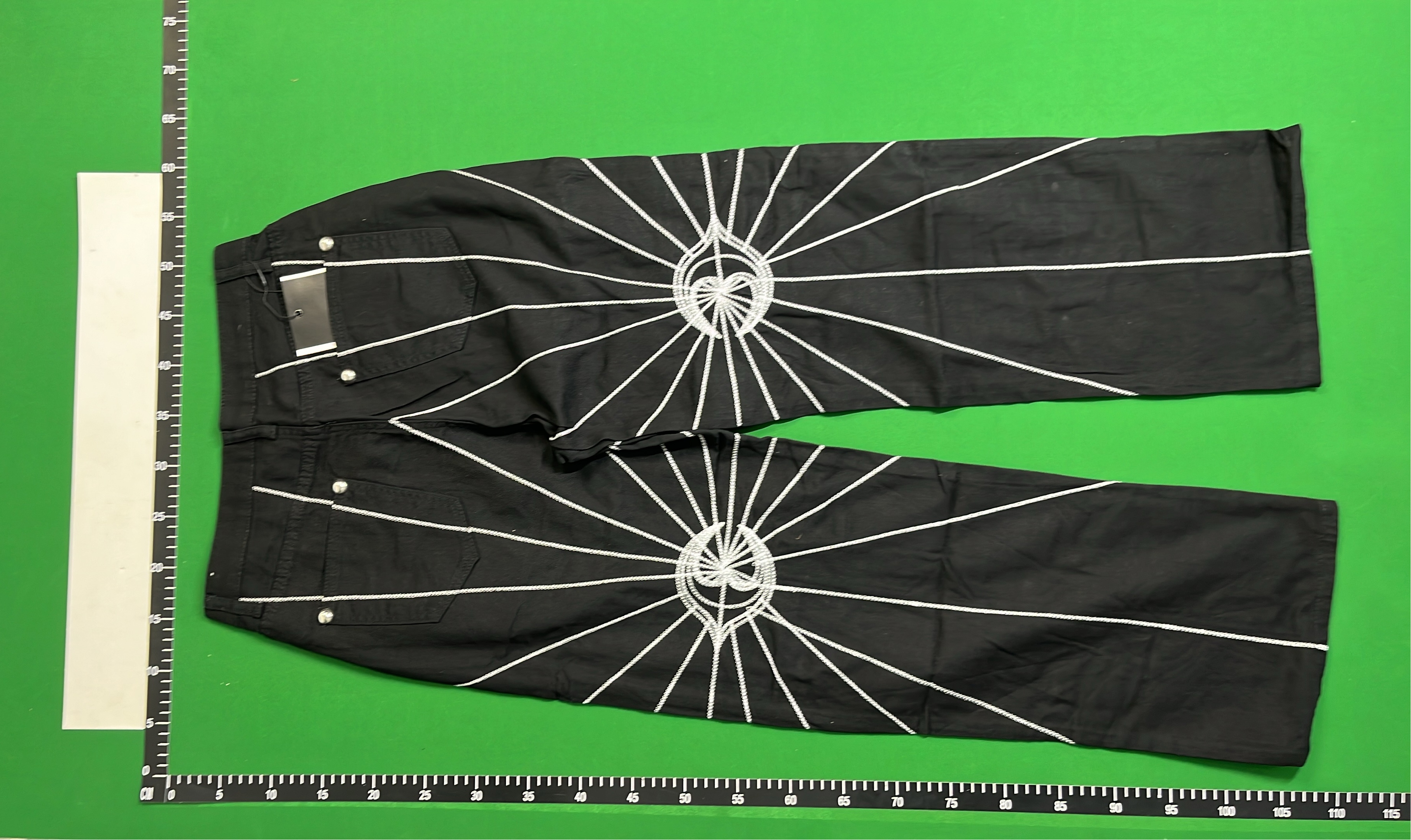 Starburst Design Denim Pants for Men