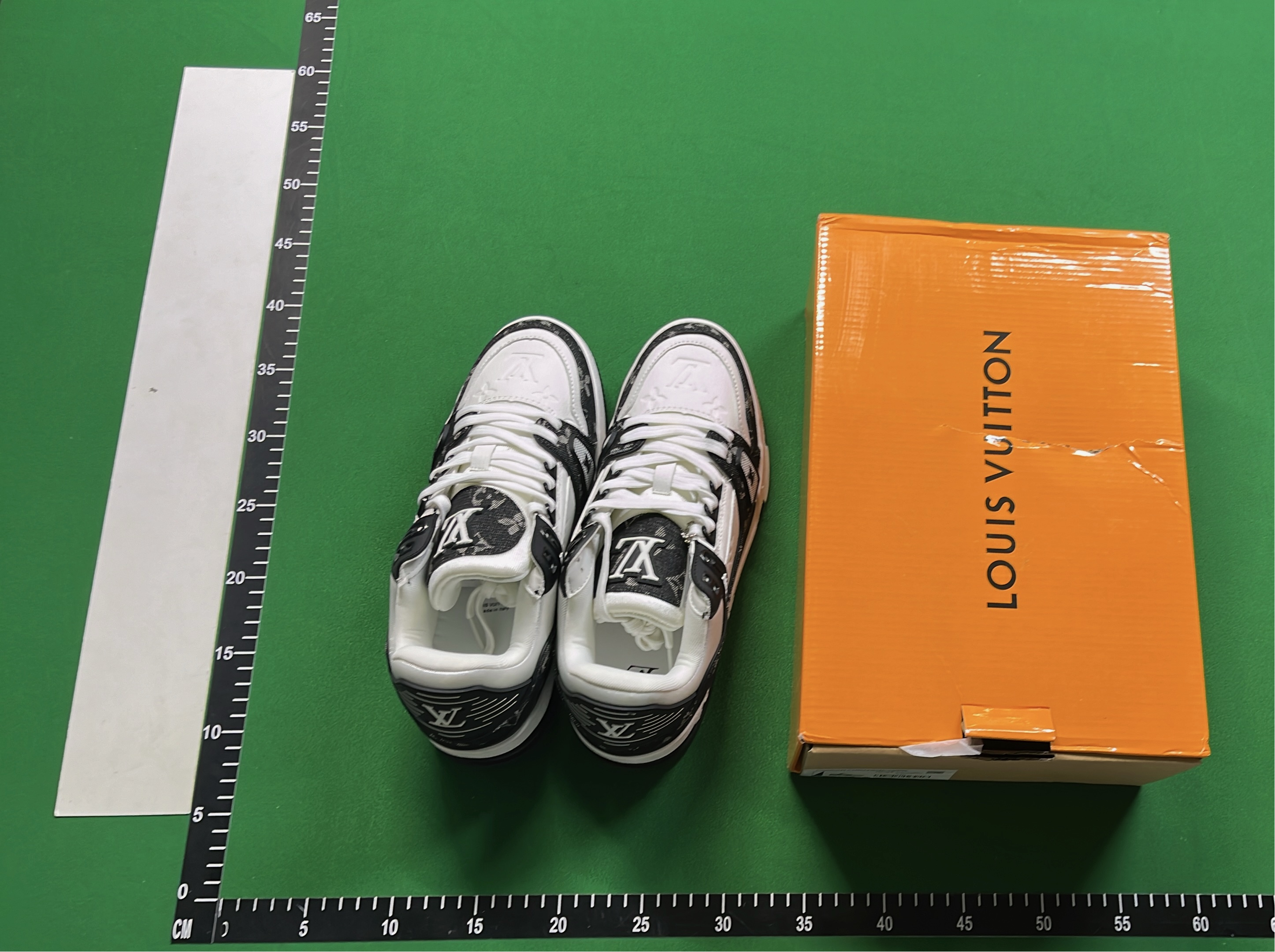 Louis Vuitton Monogram Canvas Sneakers White Black