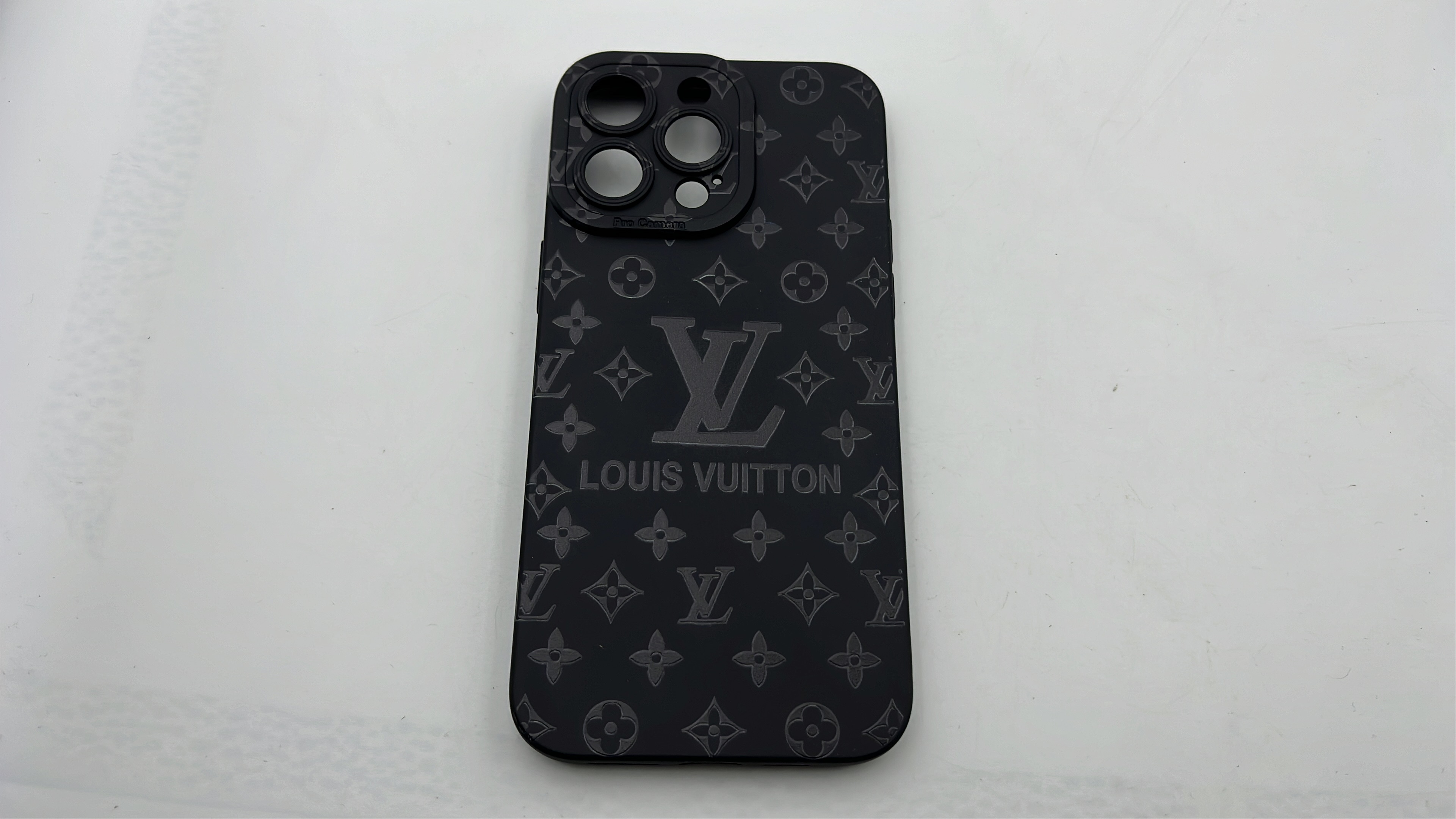 Louis Vuitton Monogram iPhone Case - Black Premium Phone Cover
