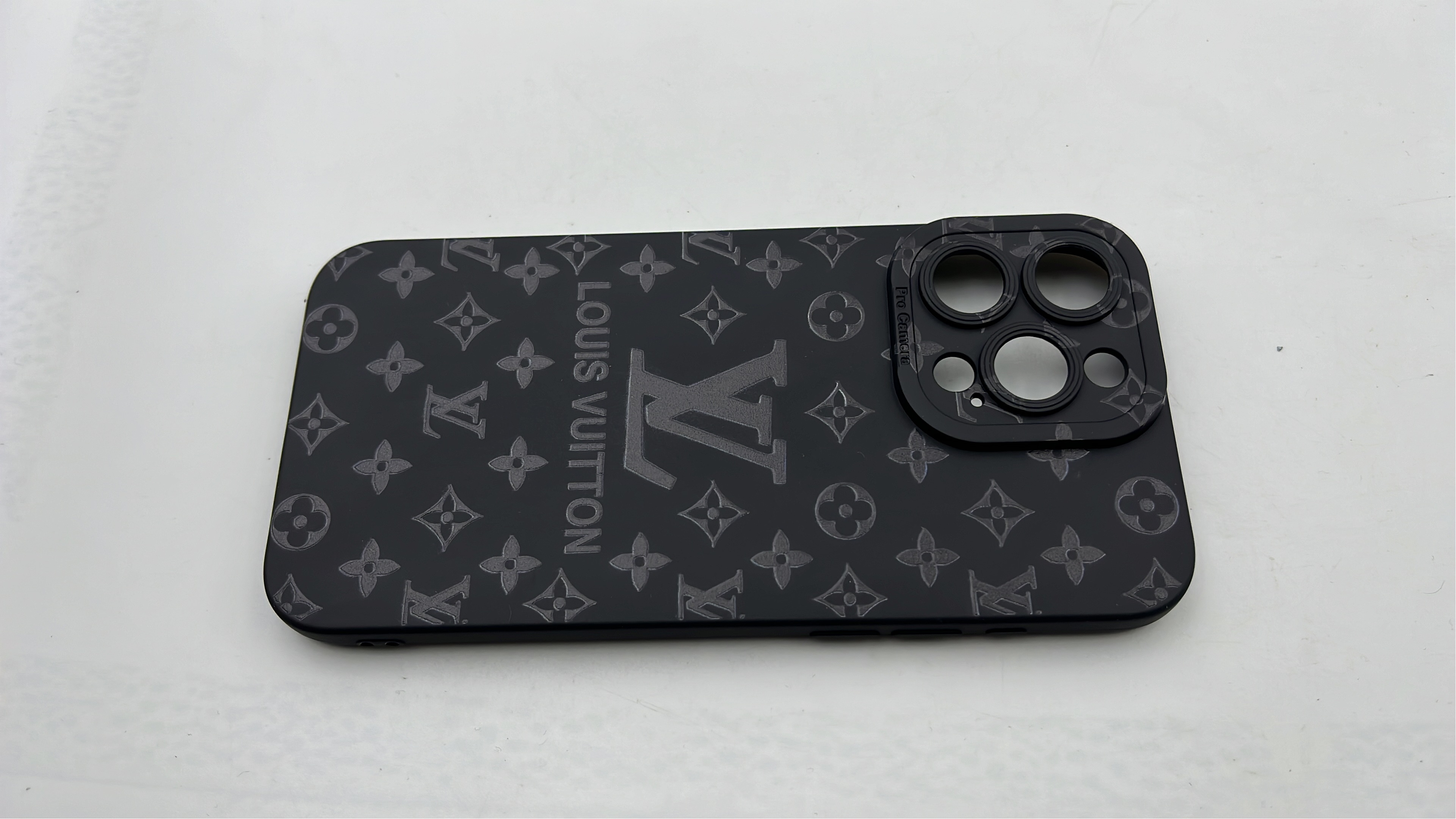 Louis Vuitton Monogram iPhone Case - Black Premium Phone Cover