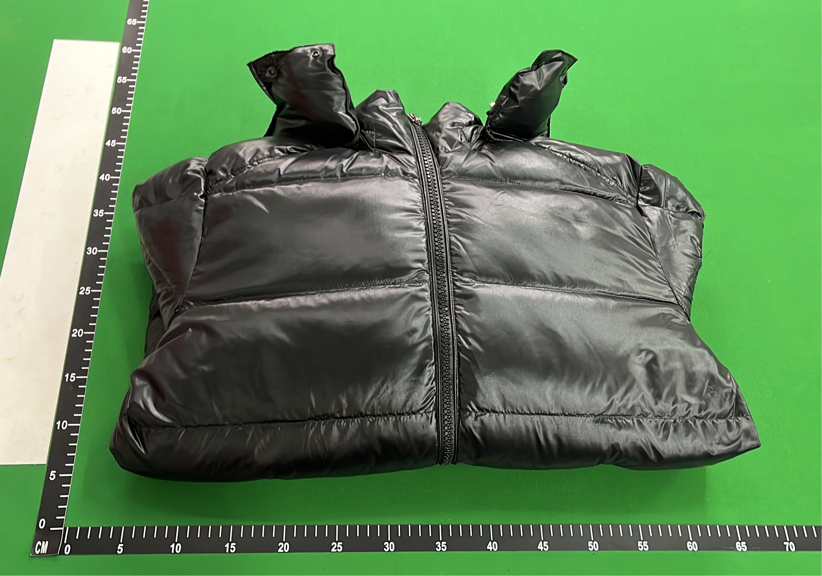 Moncler Black Quilted Down Jacket with Hood