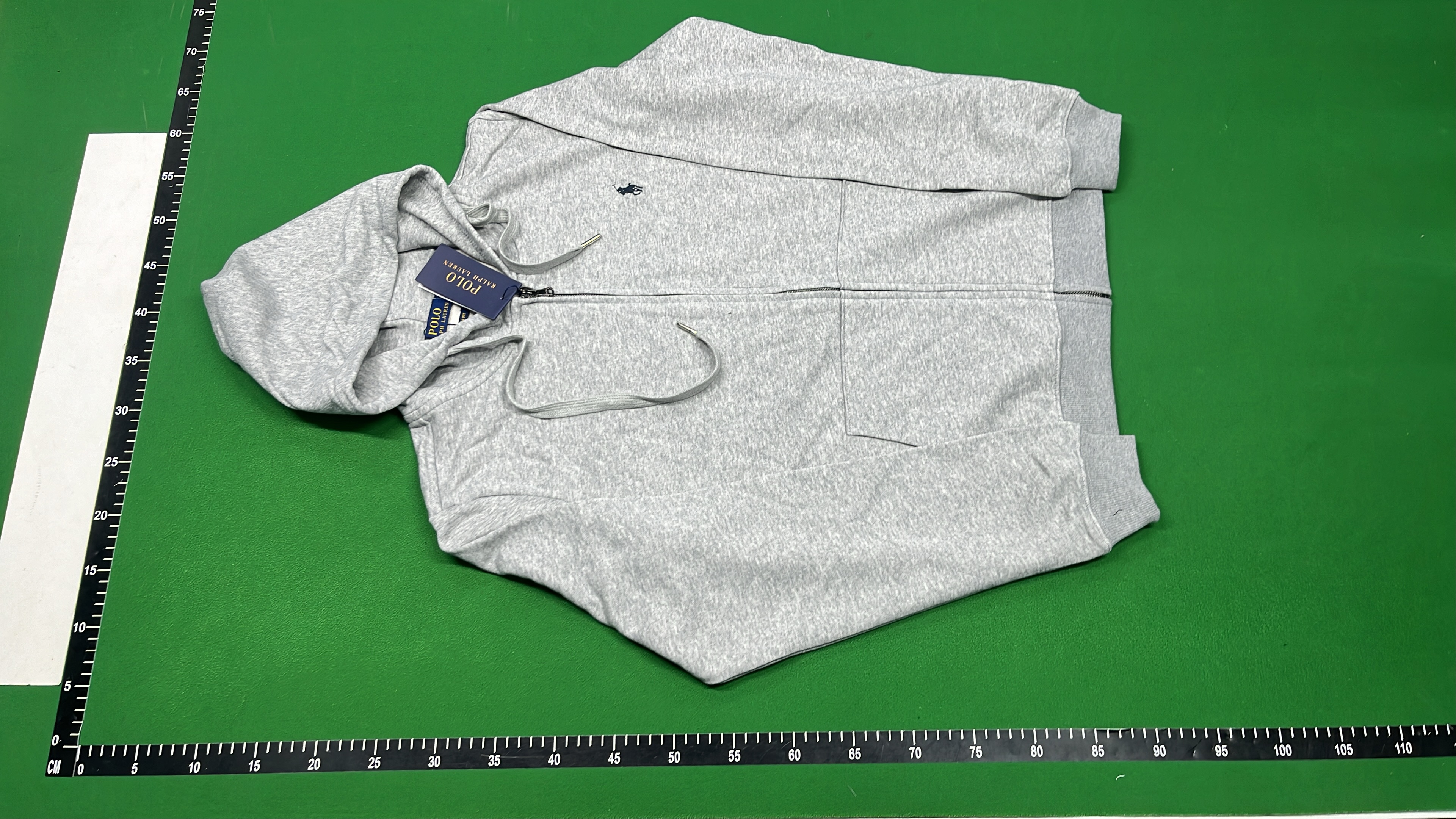 Polo Ralph Lauren Men's Gray Zip-Up Hoodie with Pony Logo