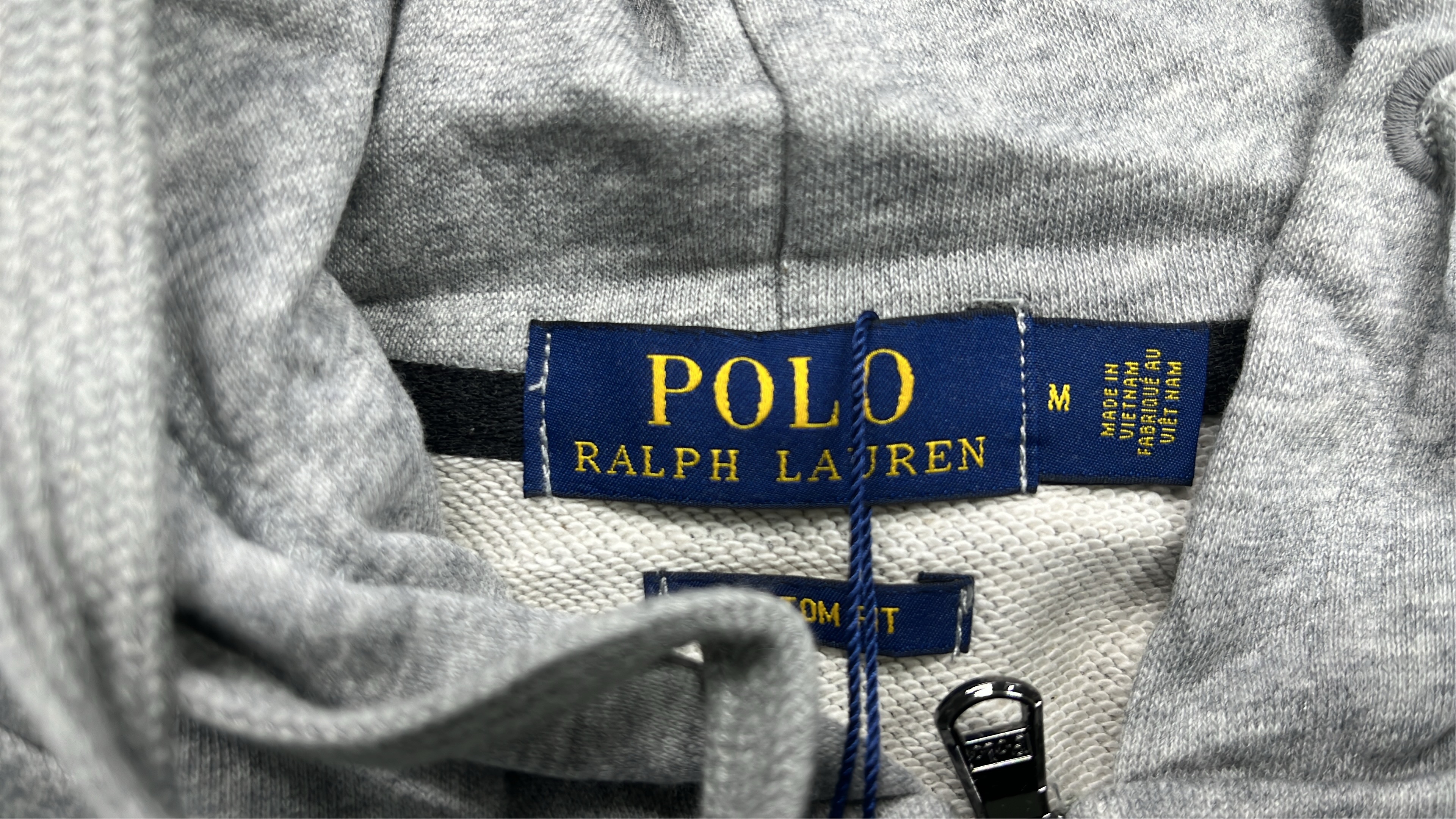 Polo Ralph Lauren Men's Gray Zip-Up Hoodie with Pony Logo