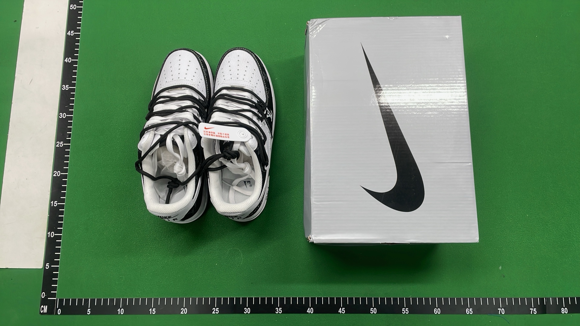 Nike Air Force 1 Low Black White Gum Sole Sneakers