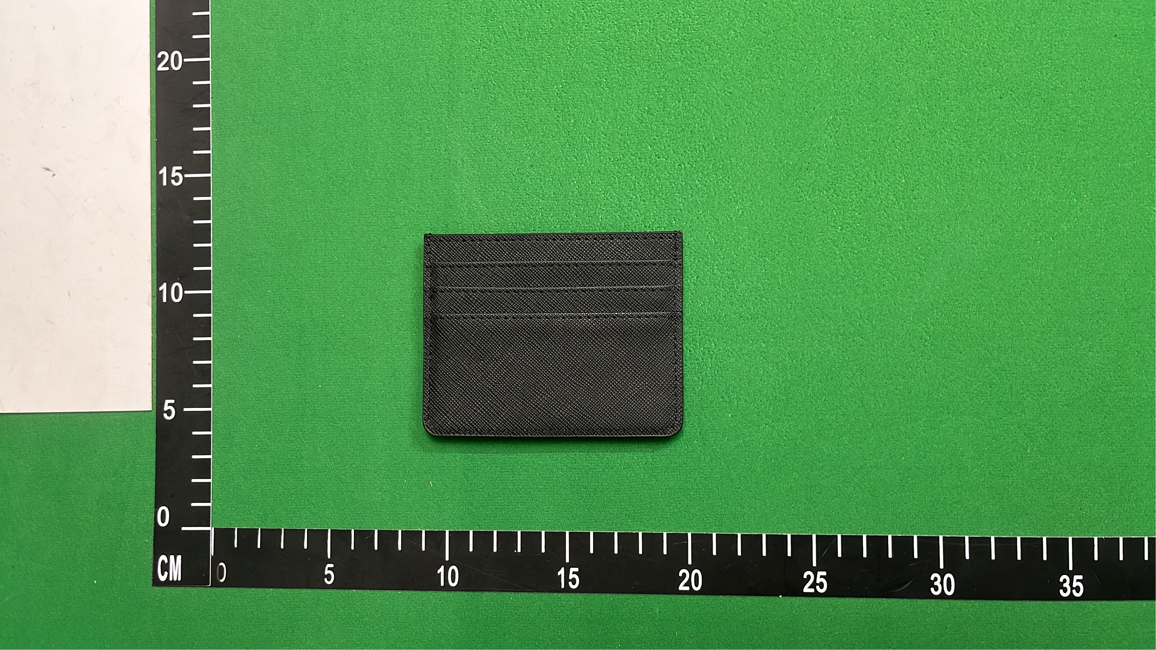 Prada Saffiano Leather Card Holder Blue