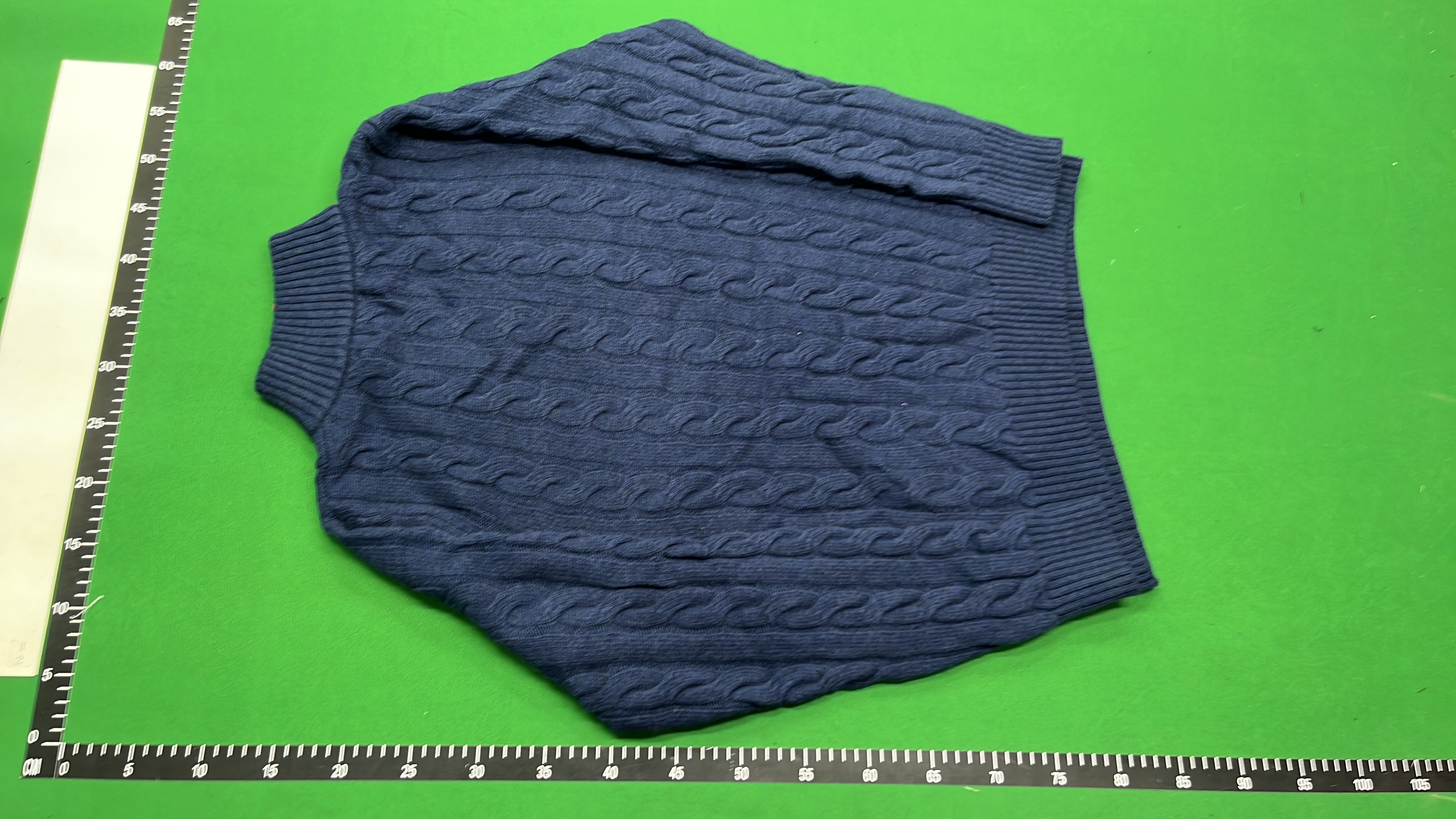 White Cable Knit Half-Zip Sweater for Men