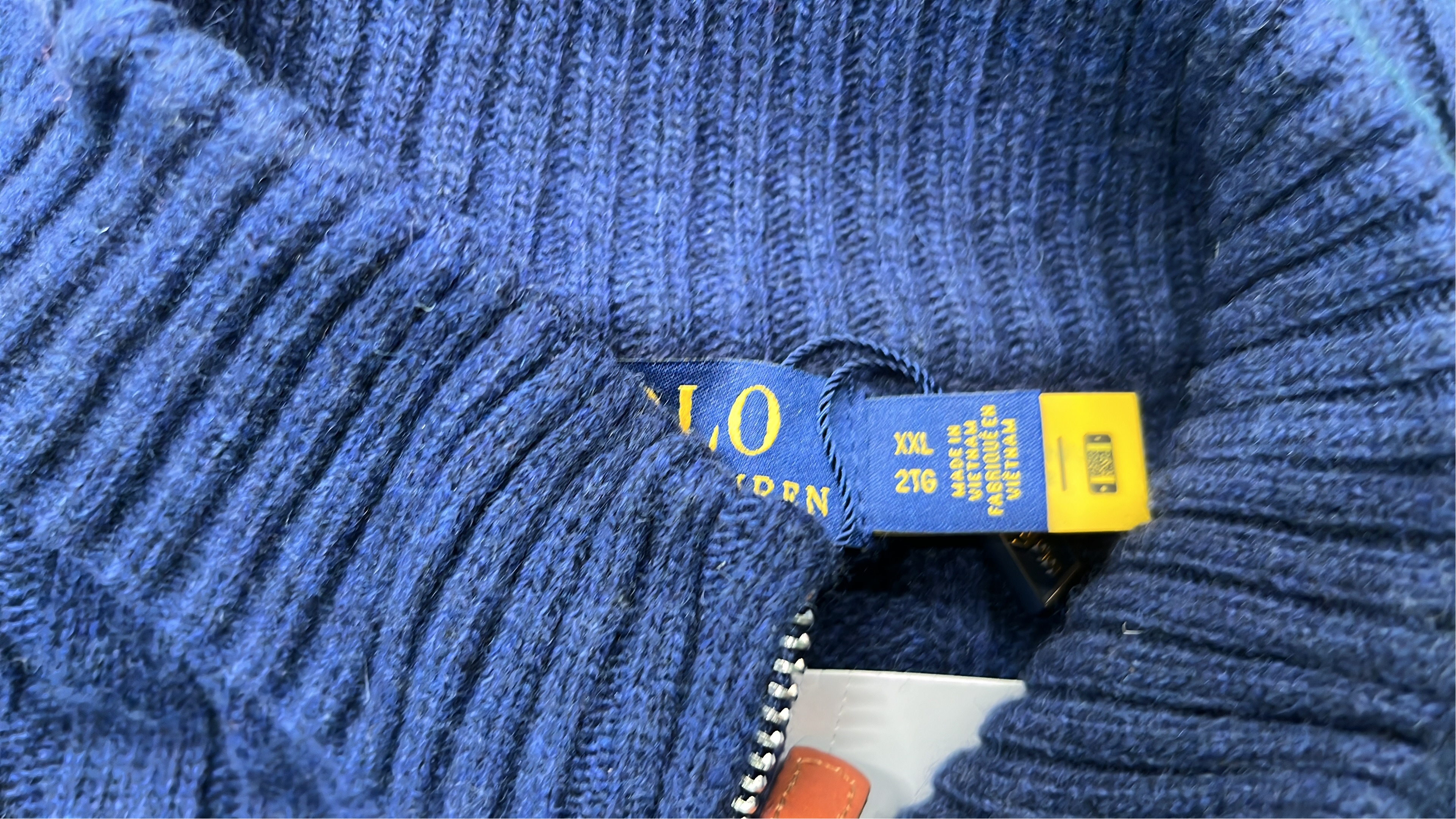White Cable Knit Half-Zip Sweater for Men